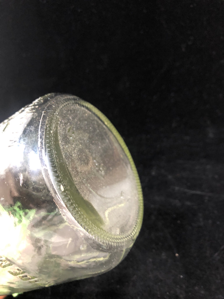 BALL WIDE MOUTH JAR W/GREEN TWINE.