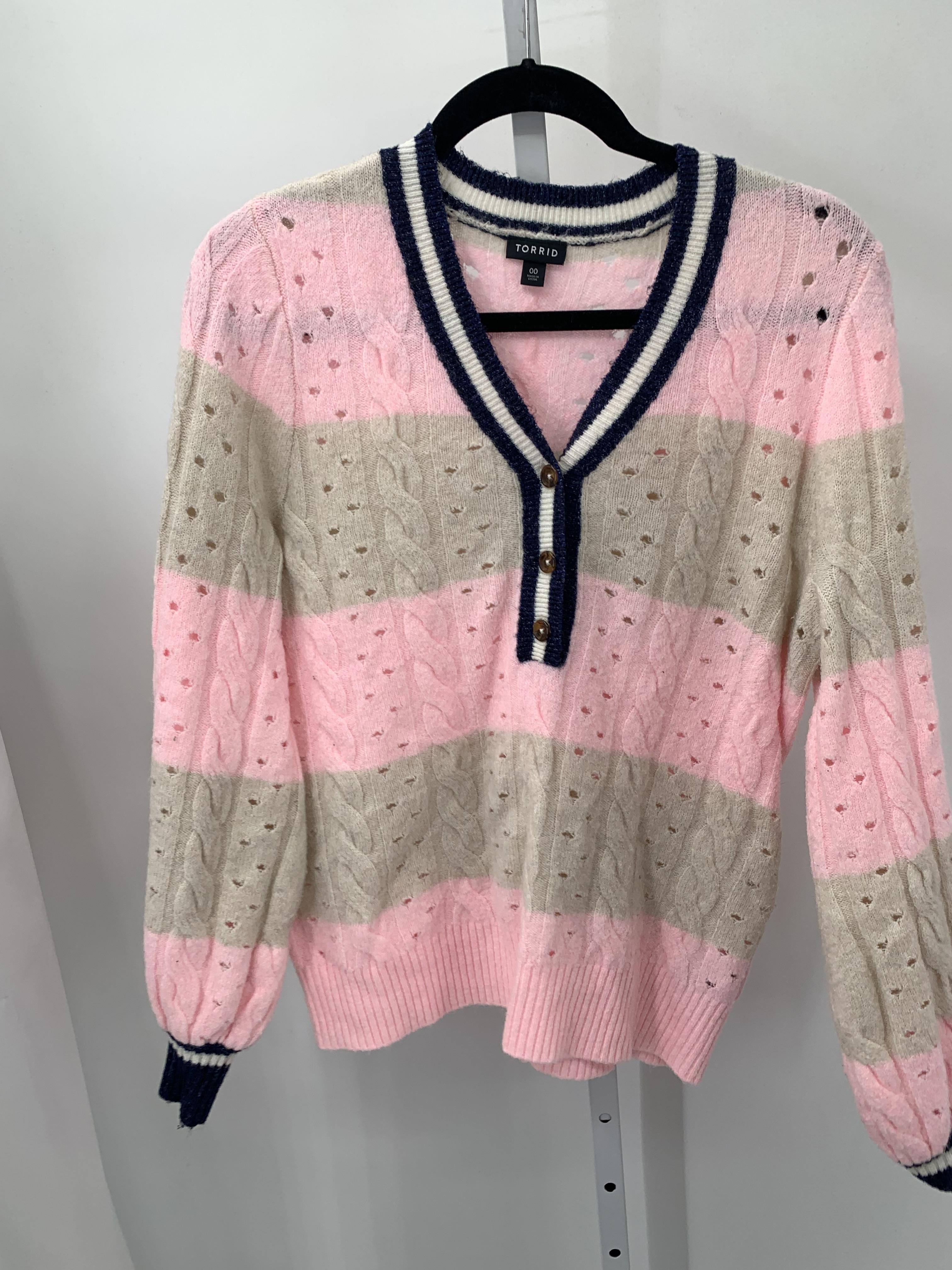 Torrid Size 0X Womens Long Slv Sweater