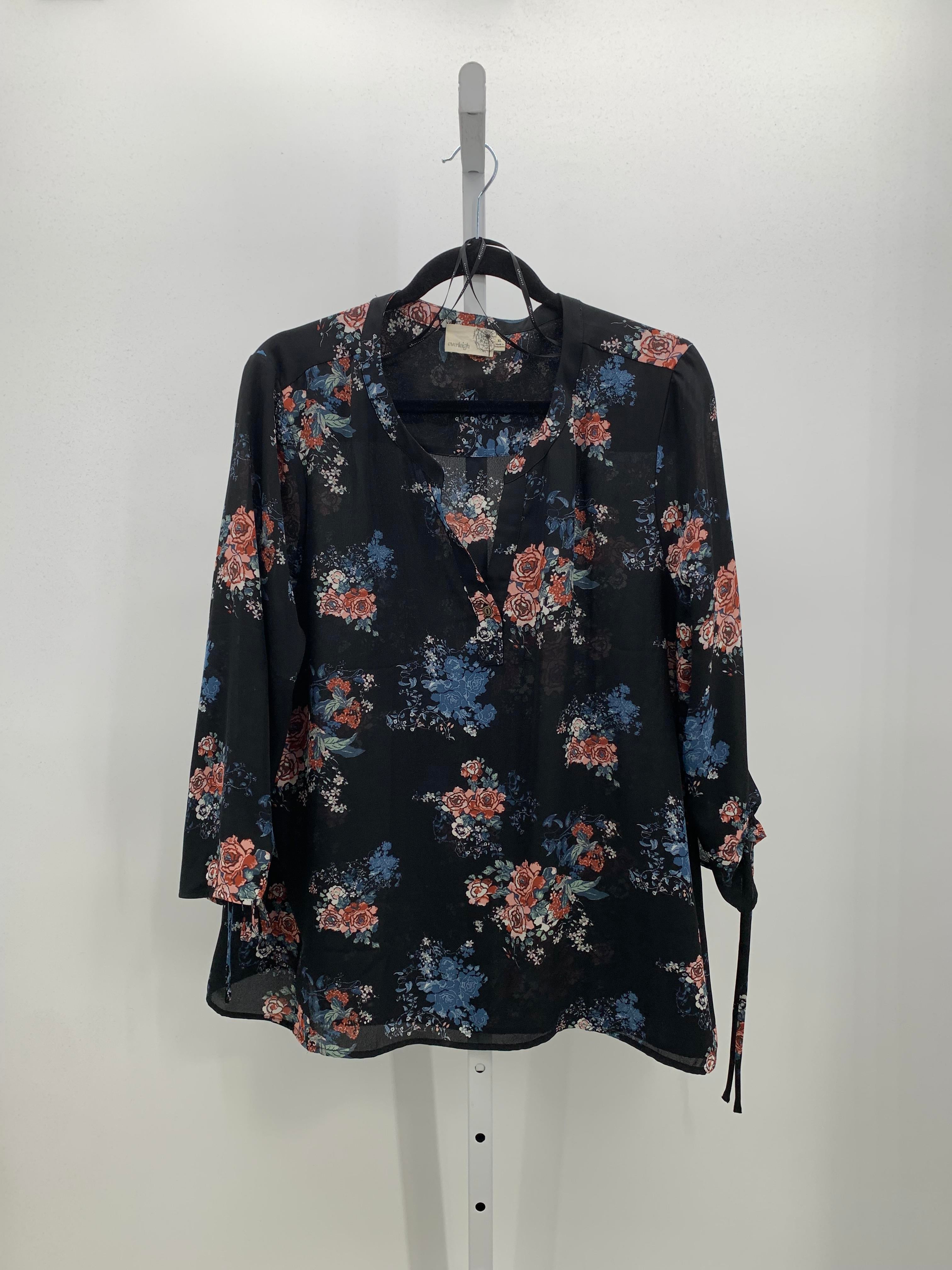 Everleigh Size Extra Large Misses 3/4 Sleeve Shirt
