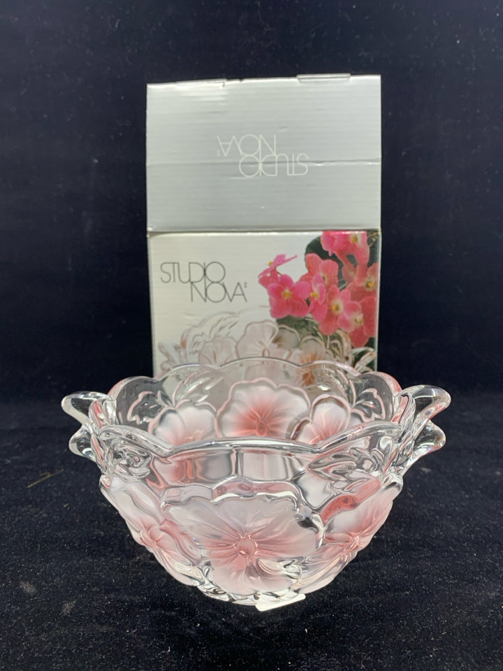 STUDIO NOVA PANSEY BOUQUET BOWL IN BOX.