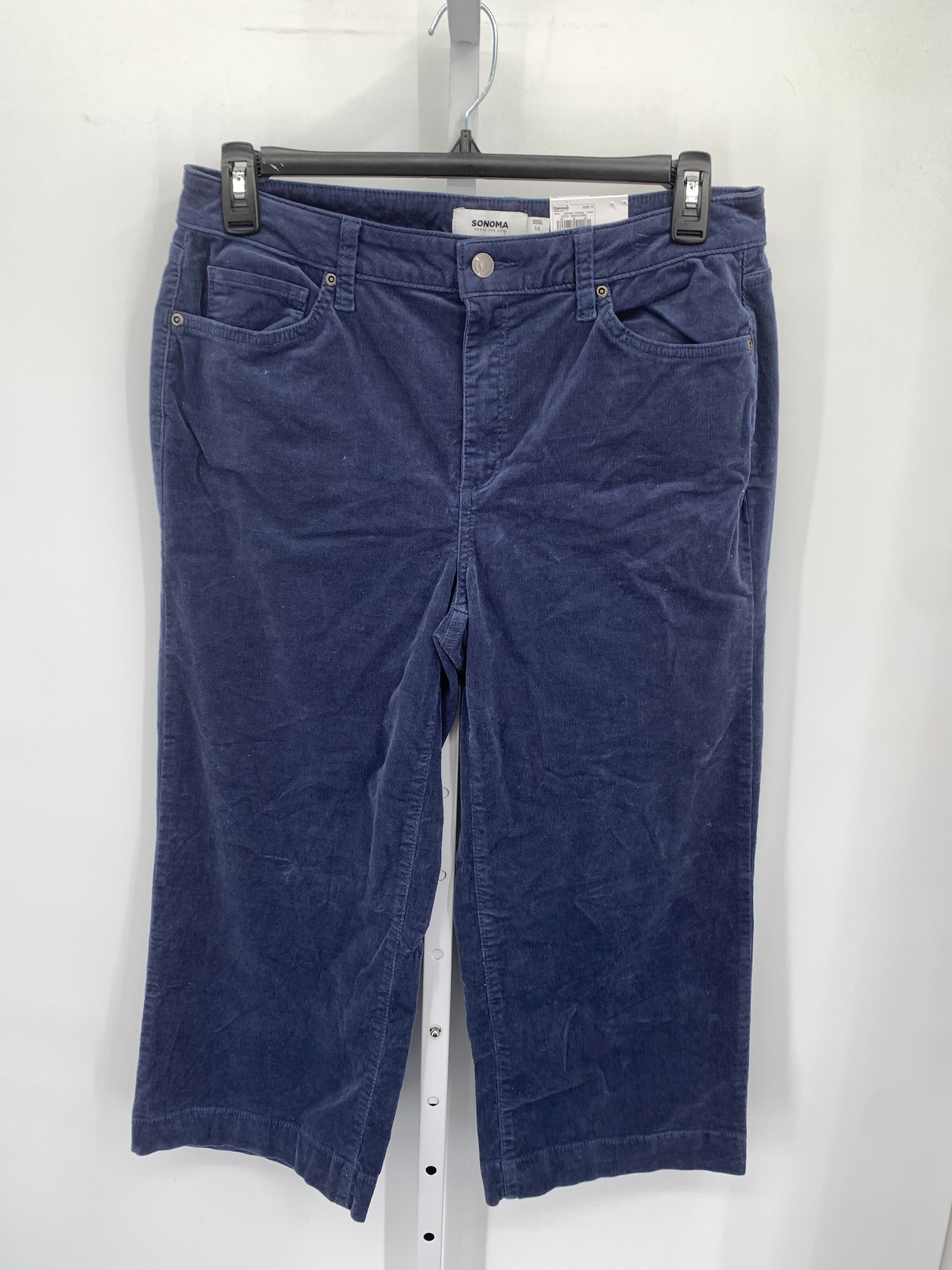 Sonoma Size 14 Misses Cropped Pants