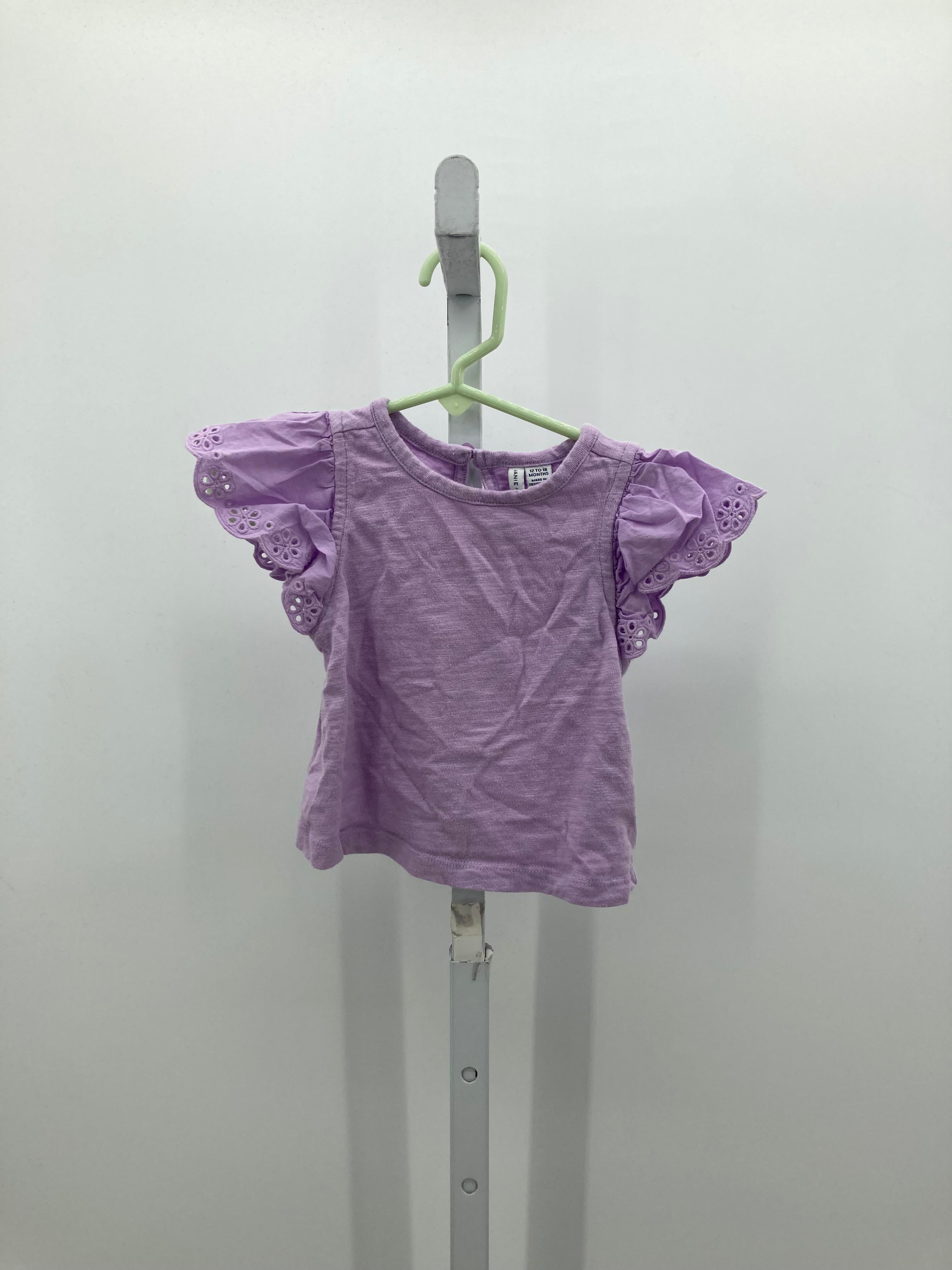 Janie and Jack Size 12-18 Months Girls Short Sleeve Shirt