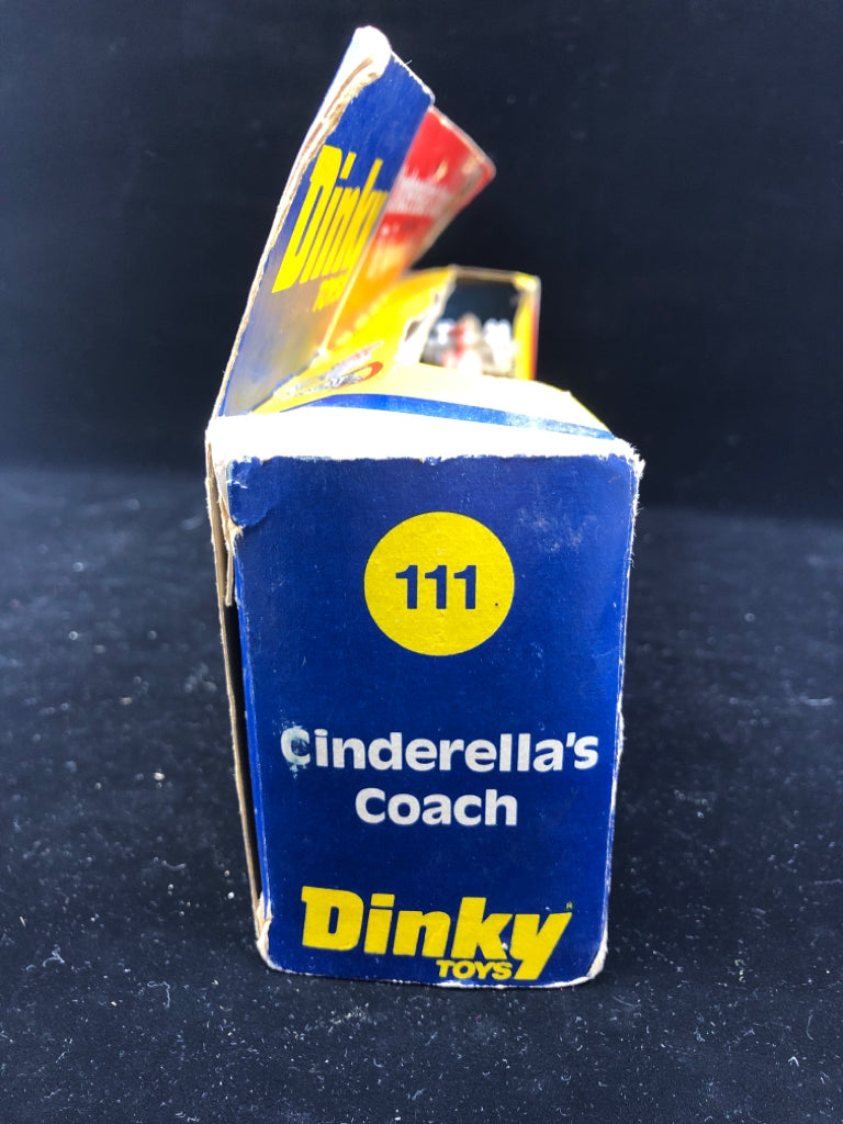 VTG CINDERELLA'S COACH AND HORSES #111 TOY IN BOX.