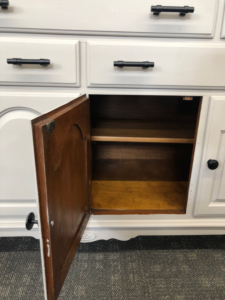 RE-FINISHED ETHAN ALLEN BUFFET TABLE.