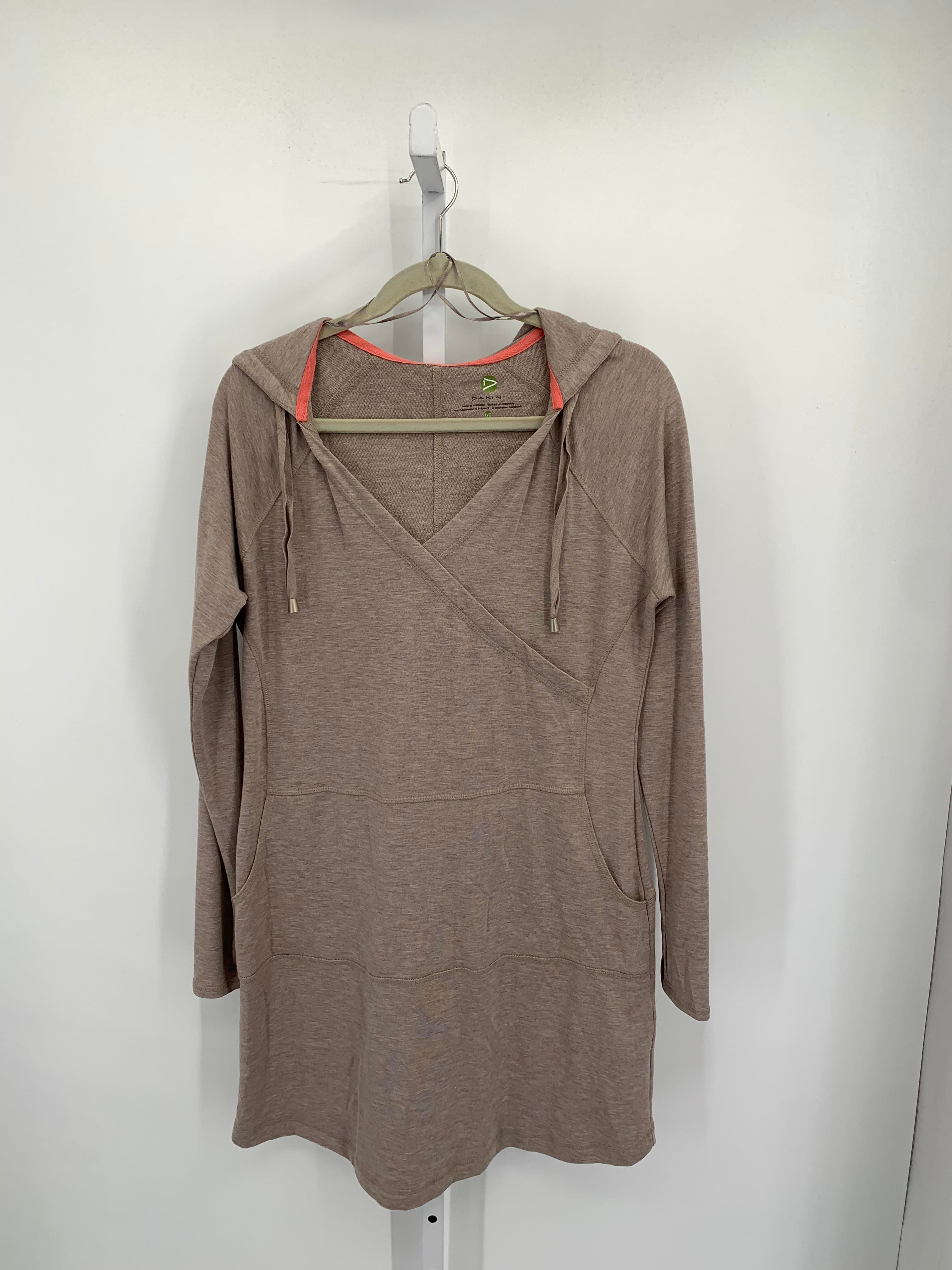 Dakini Size Large Misses Long Sleeve Dress