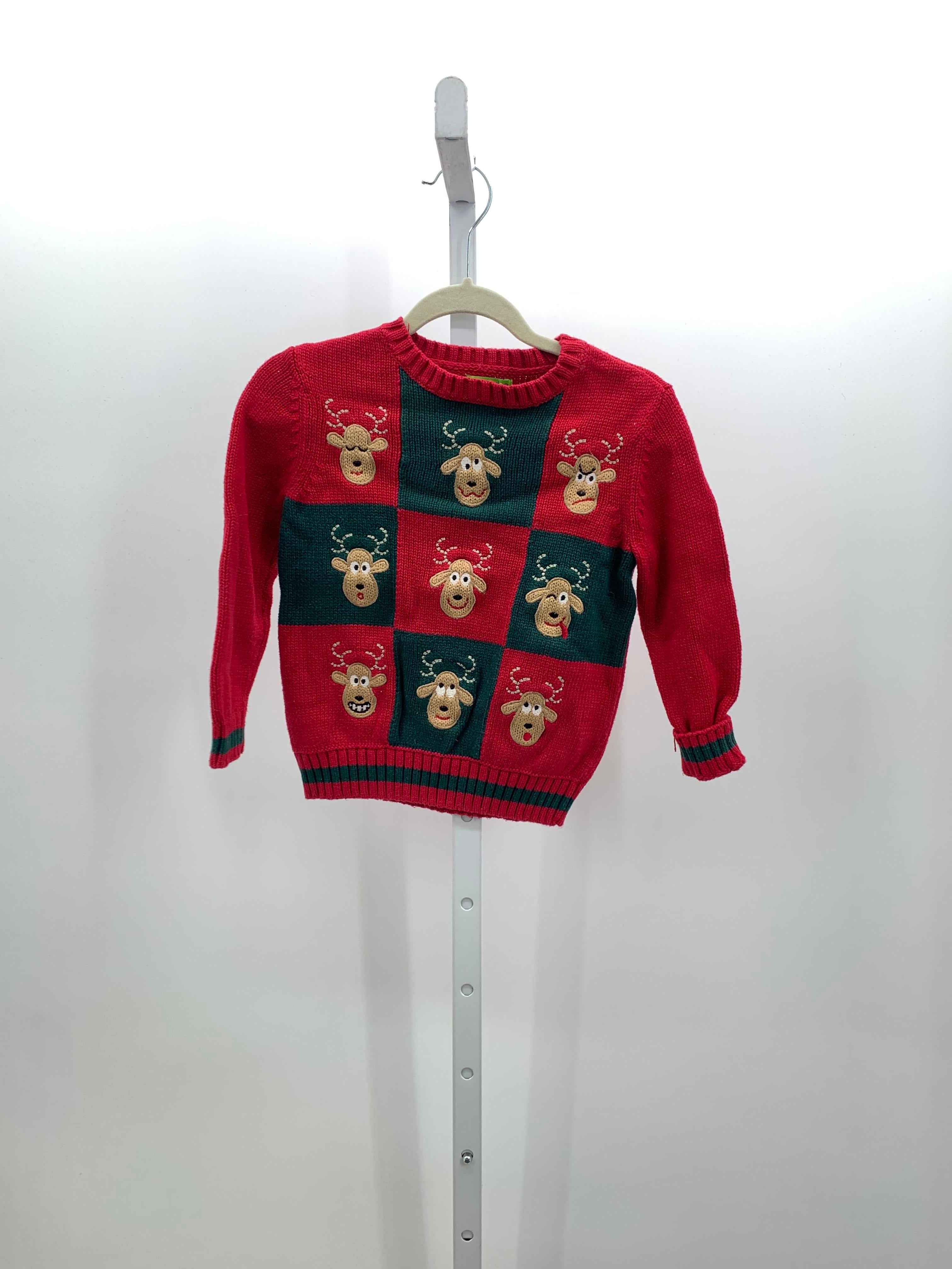 LONG SLV SWEATER SILLY REINDEER