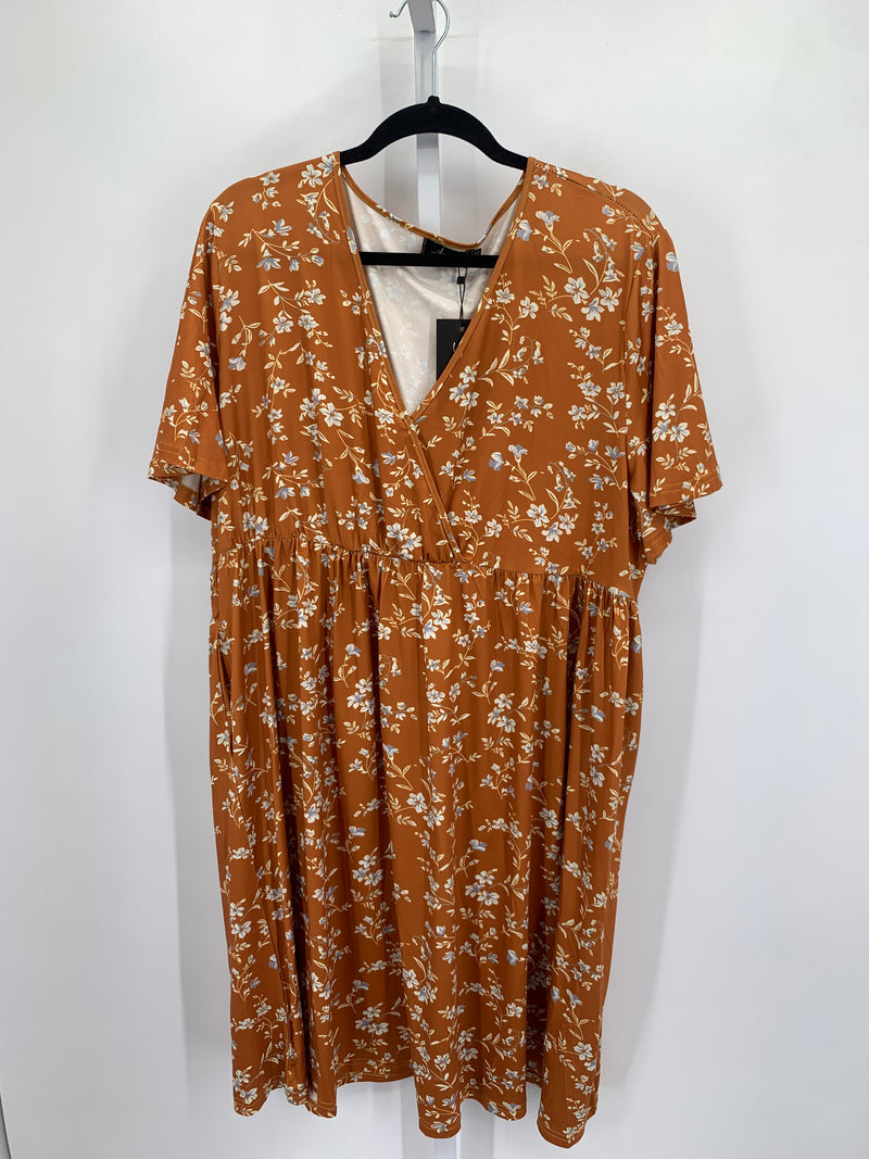 Size 3X Womens Short Sleeve Dress