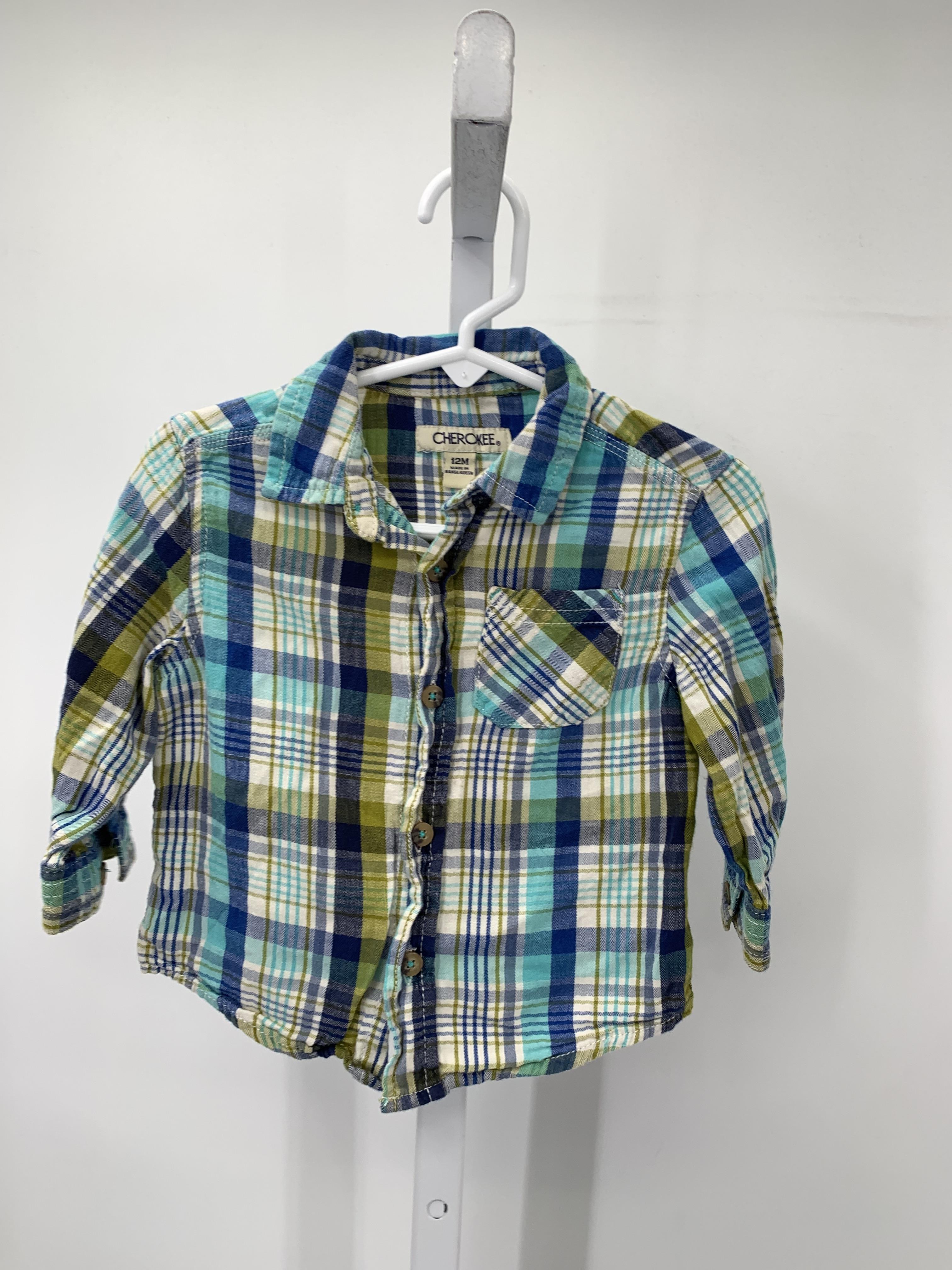PLAID BTN DOWN