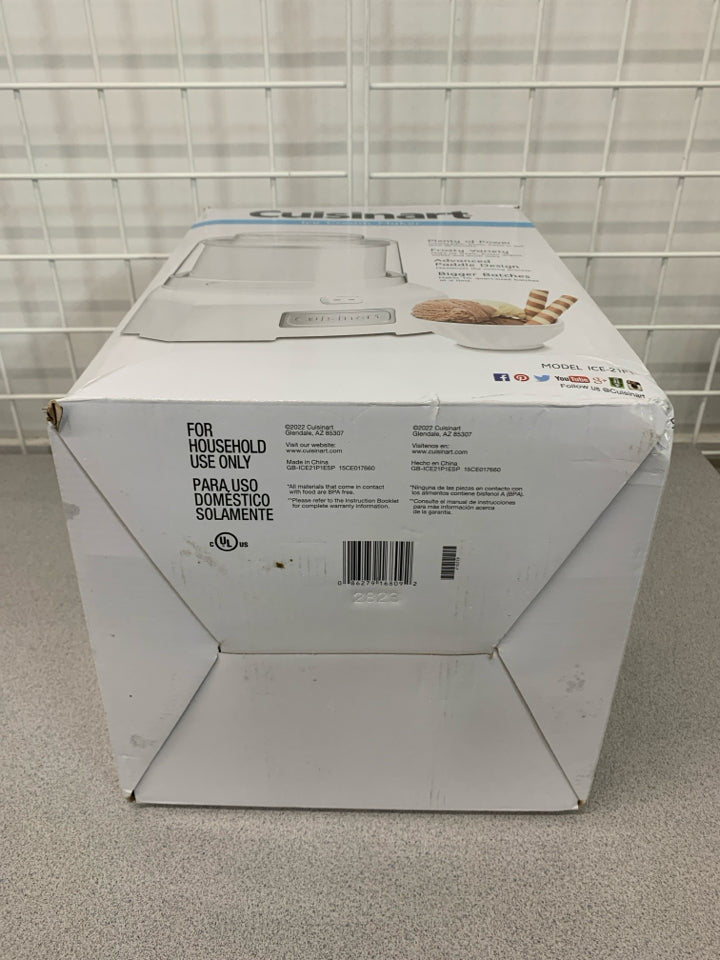 NIB ICE CREAM MAKER - CUISINART.