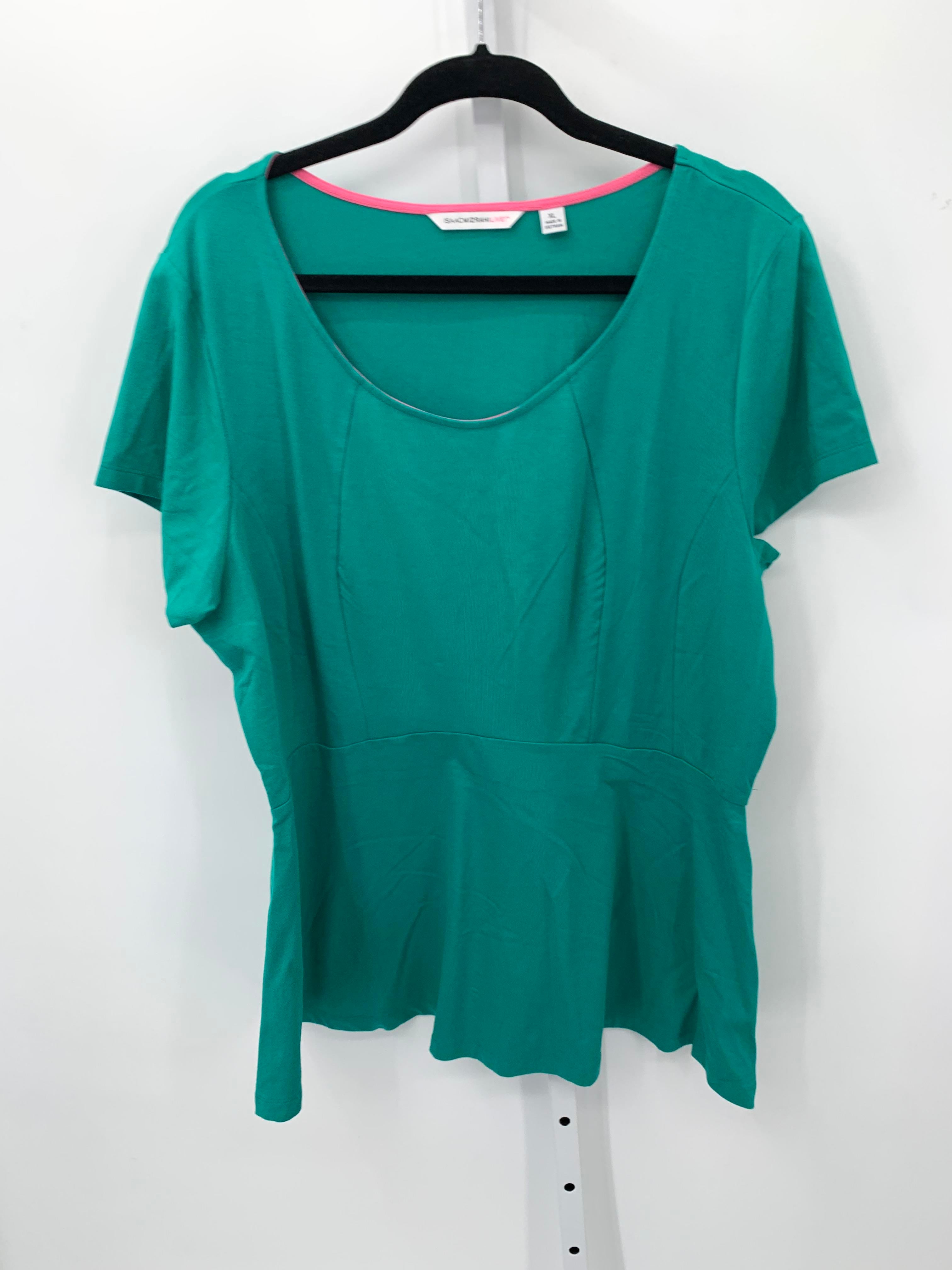 Isaac Mizrahi Size Extra Large Misses Short Sleeve Shirt