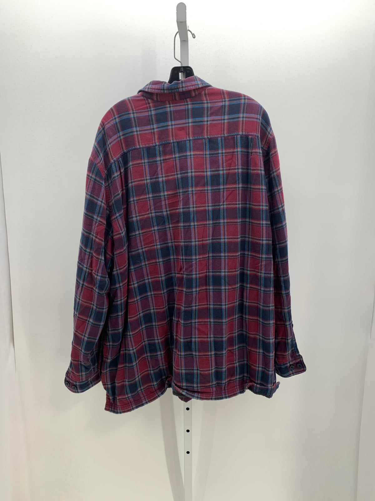 BLUE PLAID SHERPA LINED SHACKET