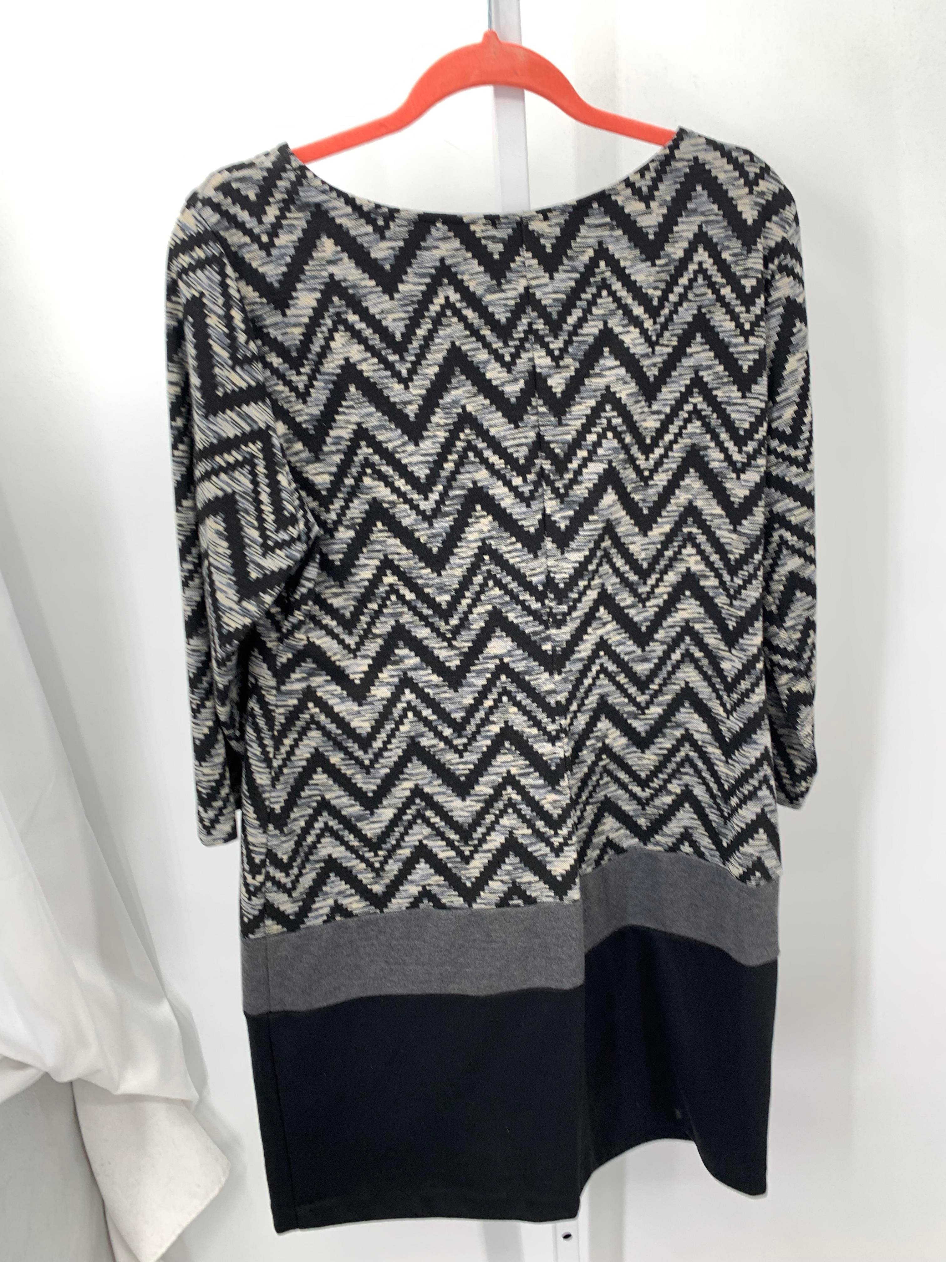 Ronnie Nicole Size 14 Misses 3/4 Sleeve Dress
