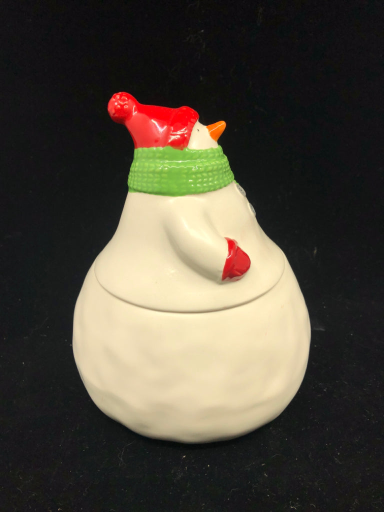 HALLMARK LARGE SNOWMAN COOKIE JAR.