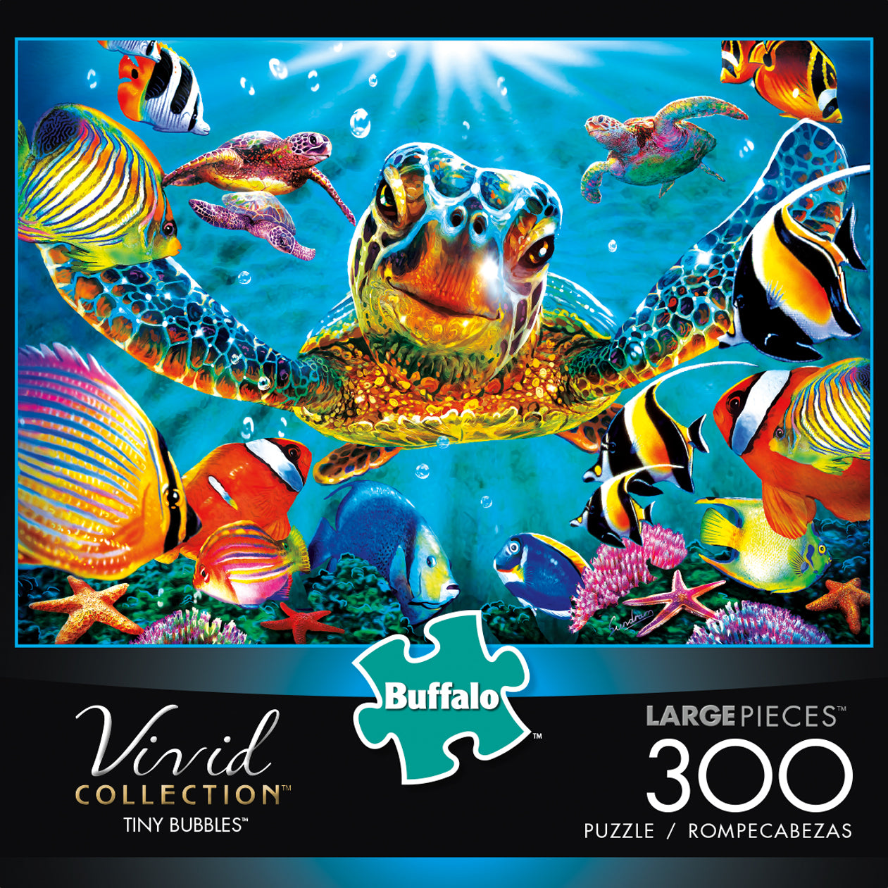 Buffalo Games Vivid Collection Tiny Bubbles 300-Piece Interlocking Jigsaw Puzzle