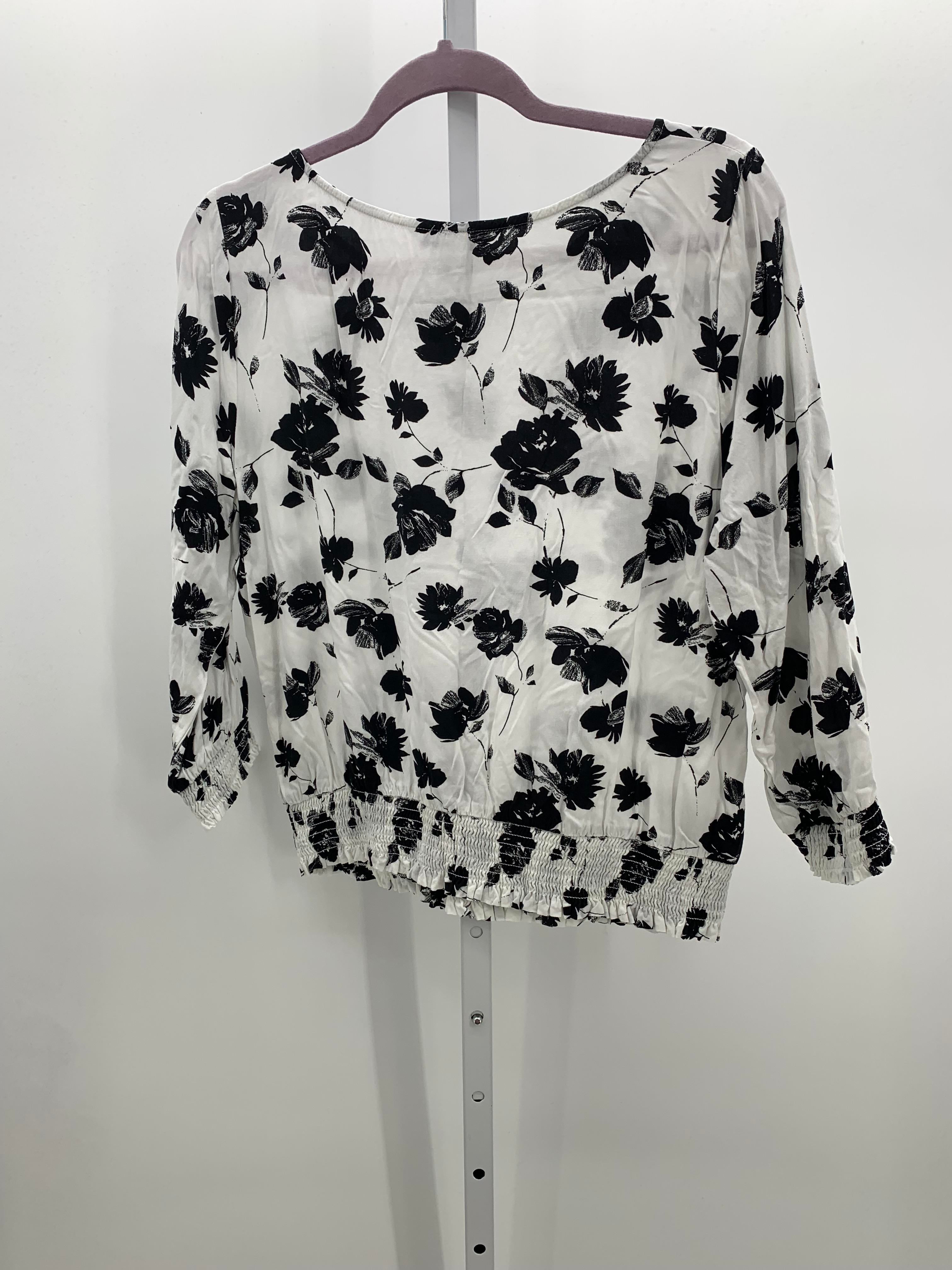 White House Black Size Medium Misses 3/4 Sleeve Shirt