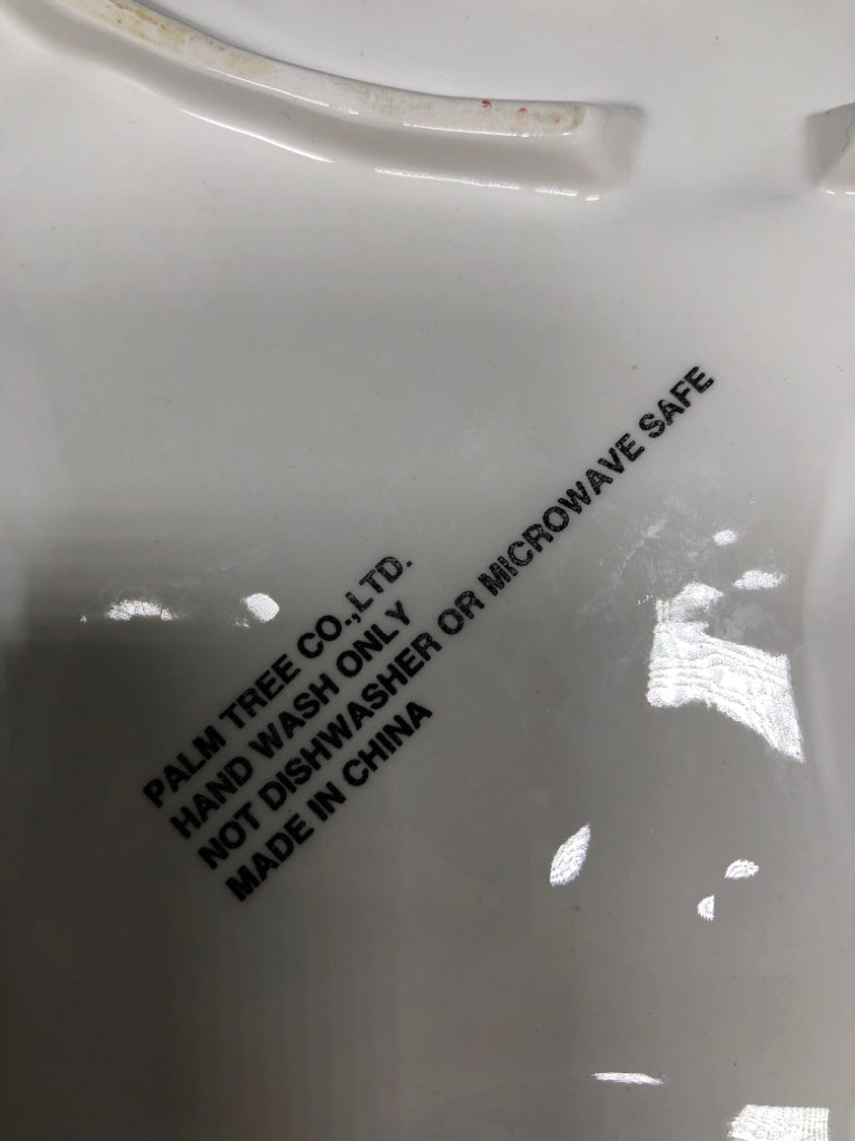 SNOWMAN SERVING DISH.