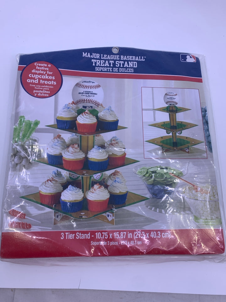 NIP MLB CARDBOARD CAKE STAND.