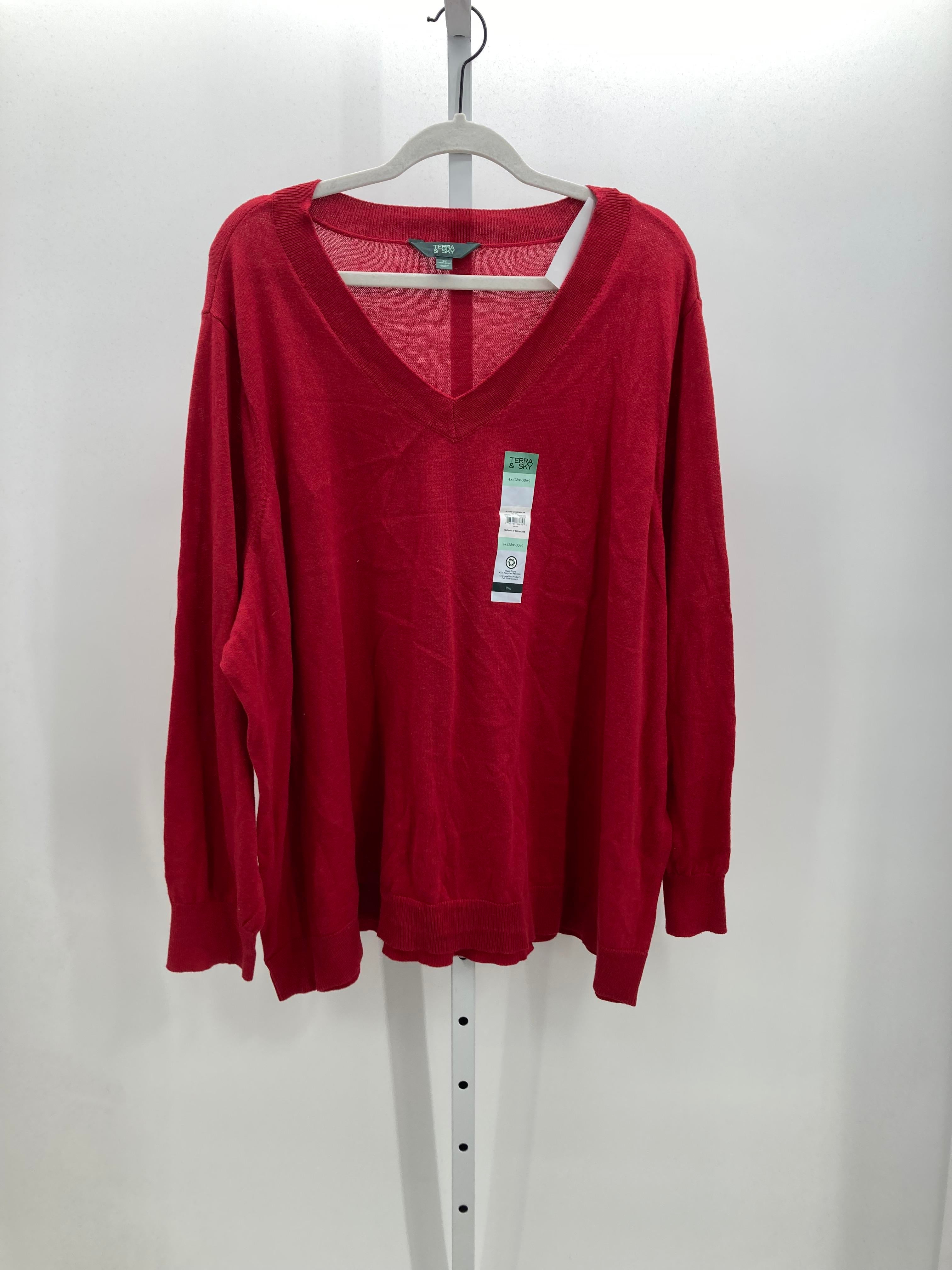 Terra & Sky Size 4X Womens Long Slv Sweater