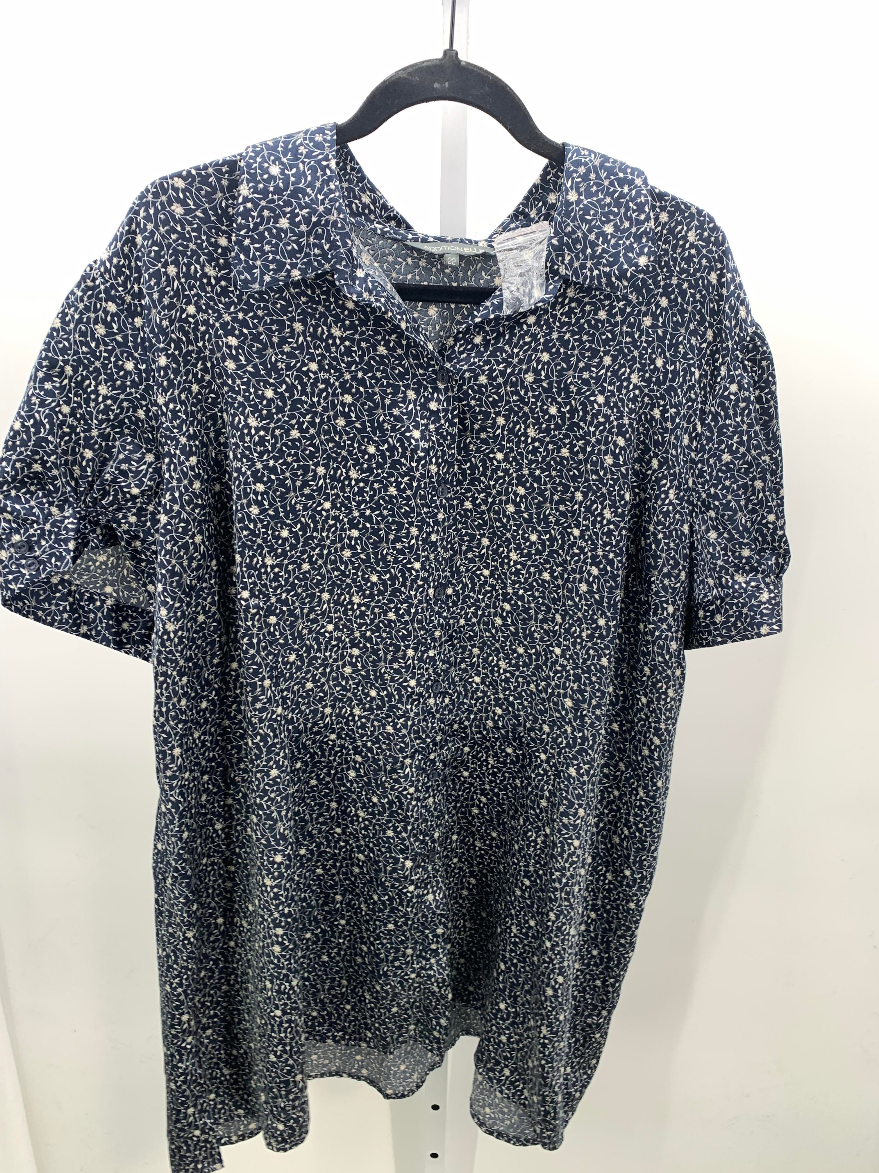 Size 22 W Womens Short Sleeve Shirt