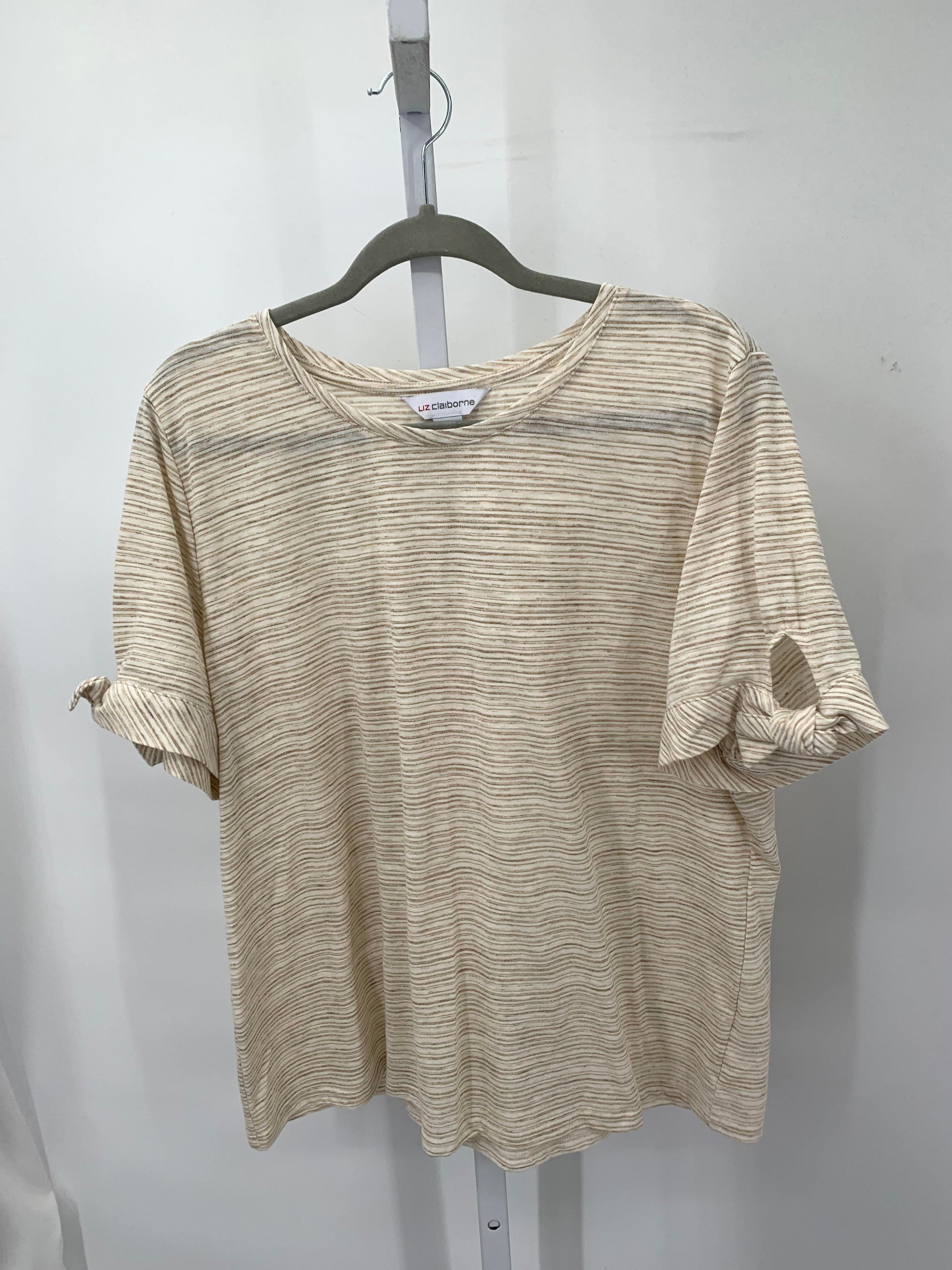 Liz Claiborne Size Extra Large Misses Short Sleeve Shirt