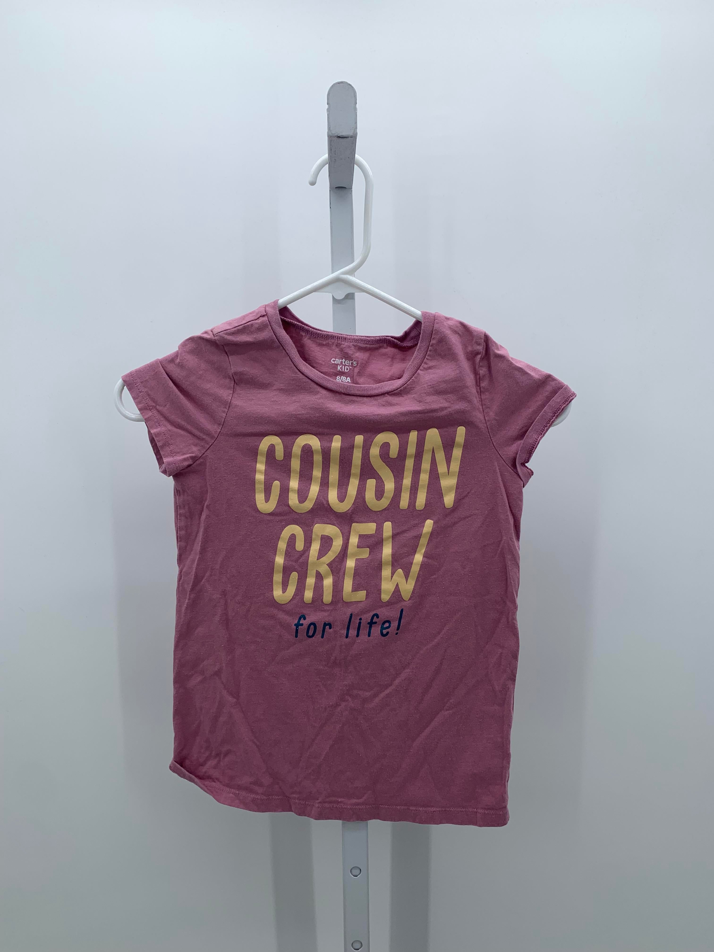 Carters Size 8 Girls Short Sleeve Shirt