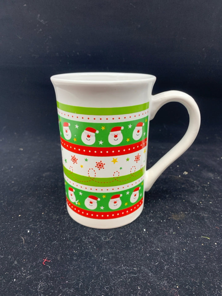 SNOWMAN SANTA MUG.