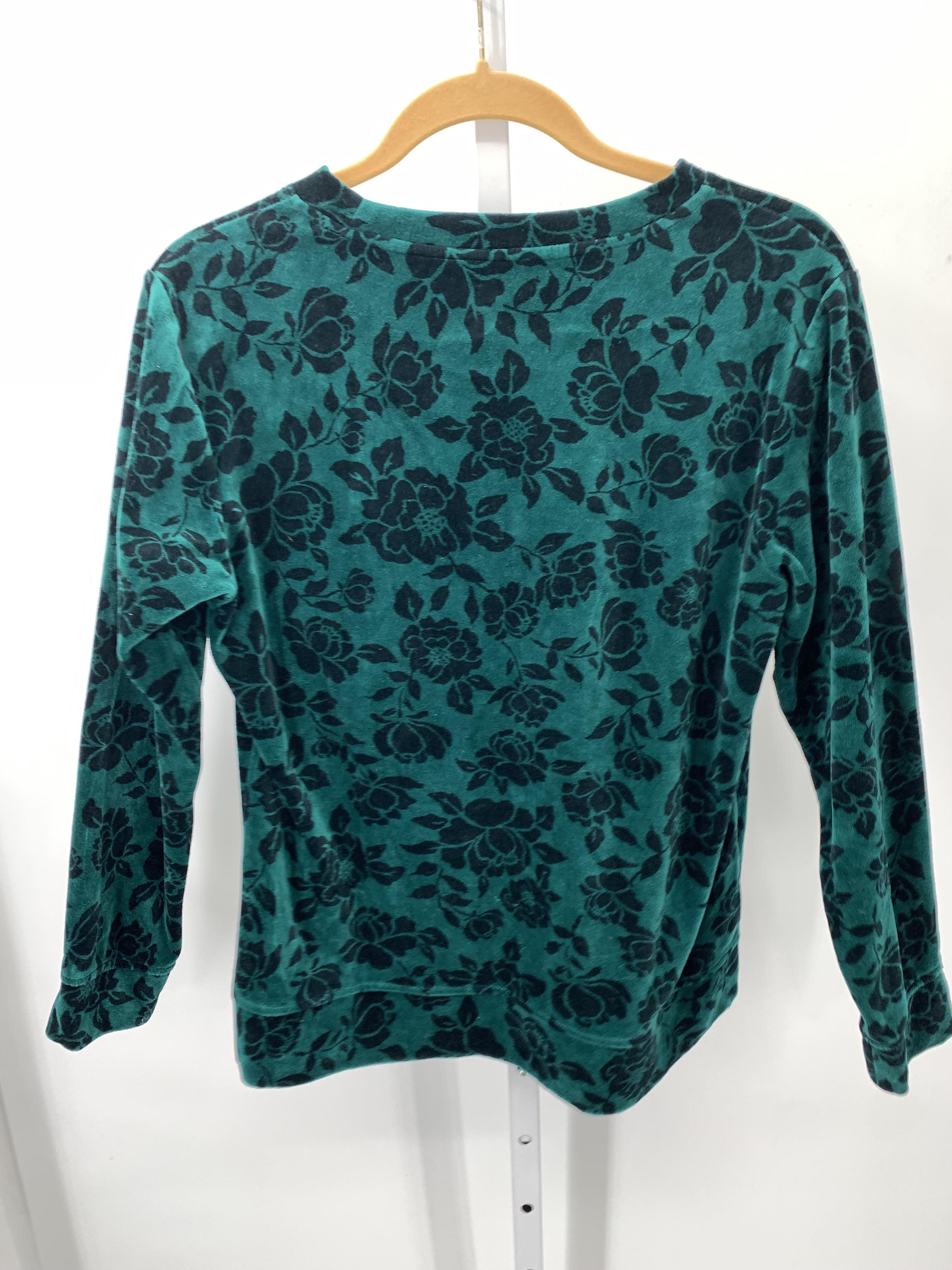 Karen Scott Size Medium Petite Petite Long Sleeve Shirt