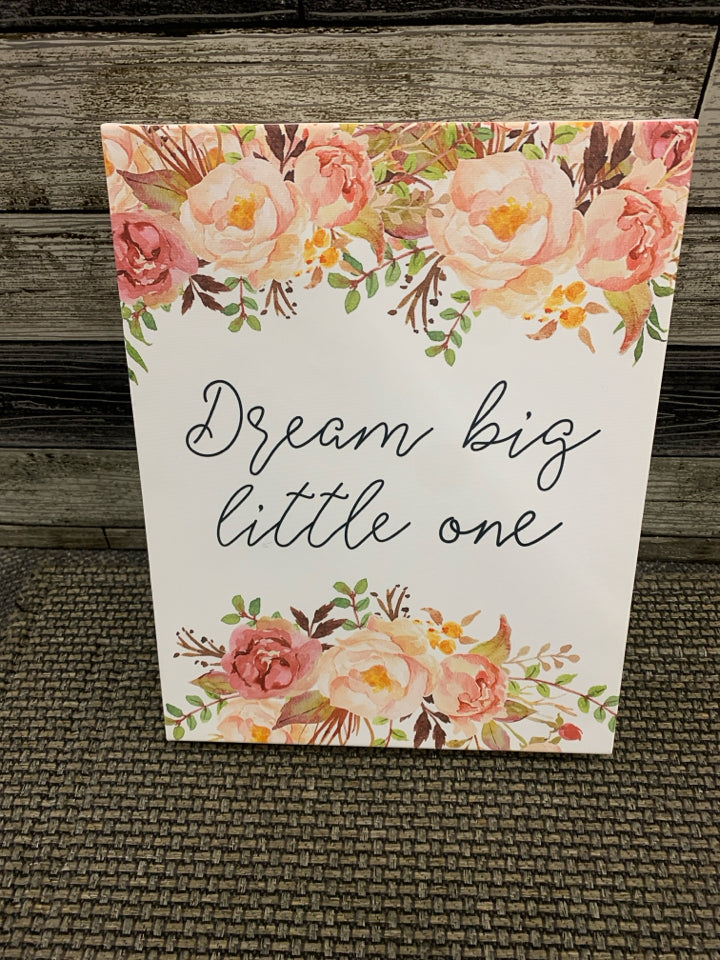 DREAM BIG- CANVAS WALL ART.