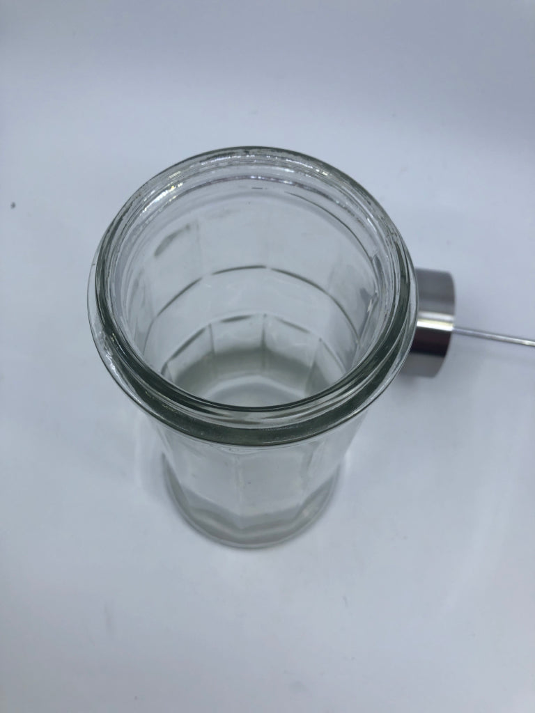 VTG GLASS DRINKING STRAW CONTAINER.