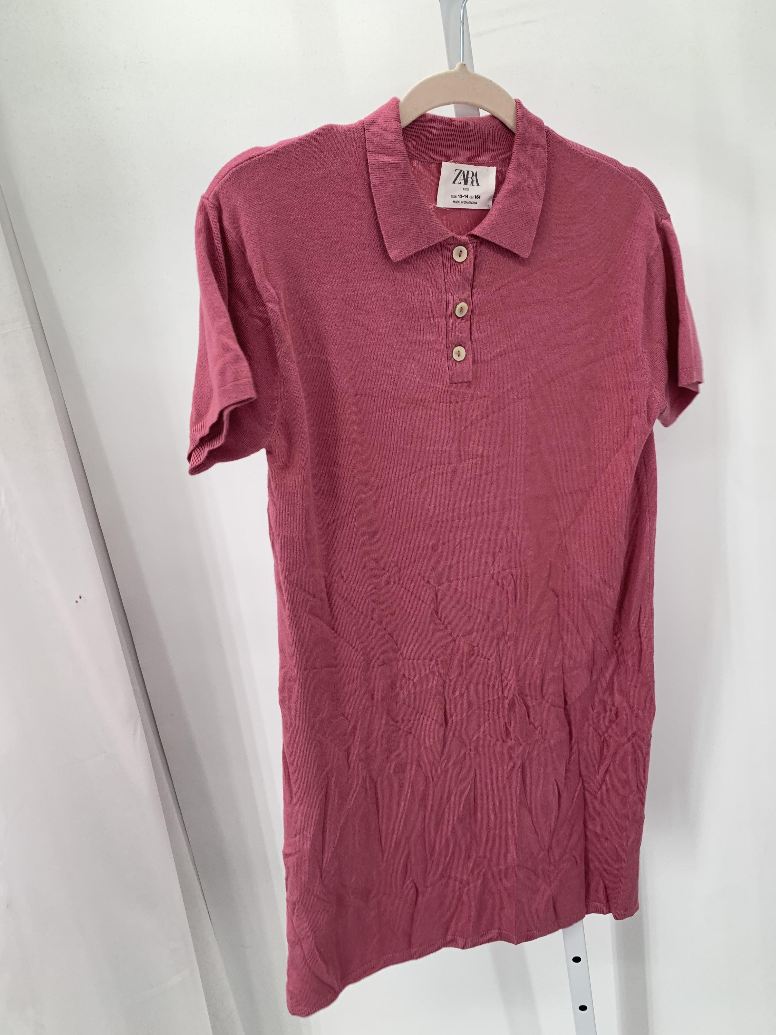Zara Size 13/14 Girls Short Sleeve Dress