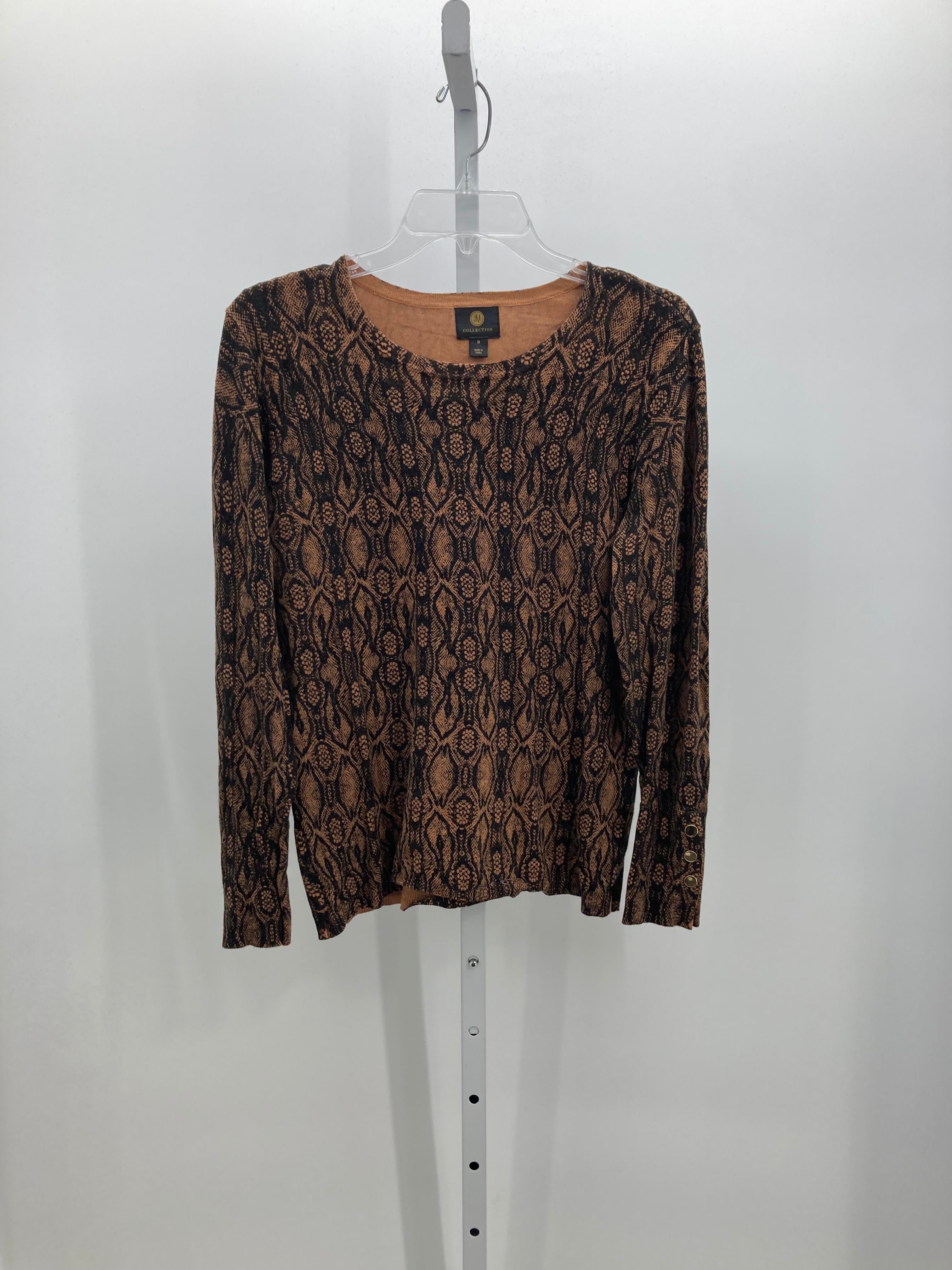 JM Collection Size Medium Misses Long Slv Sweater