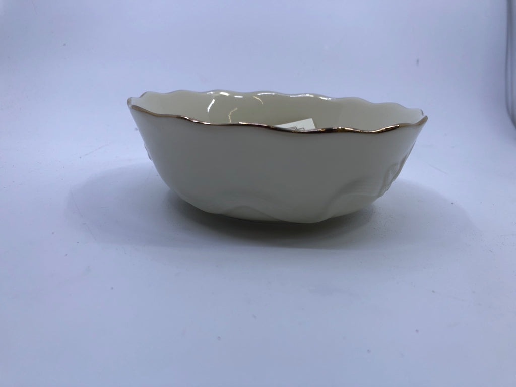 NEW LENOX ROSE BLOSSOM BOWL.