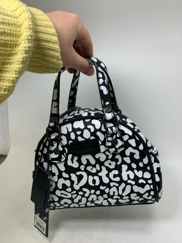 Von Dutch White Cheetah Shoulder Bag- New With Tags