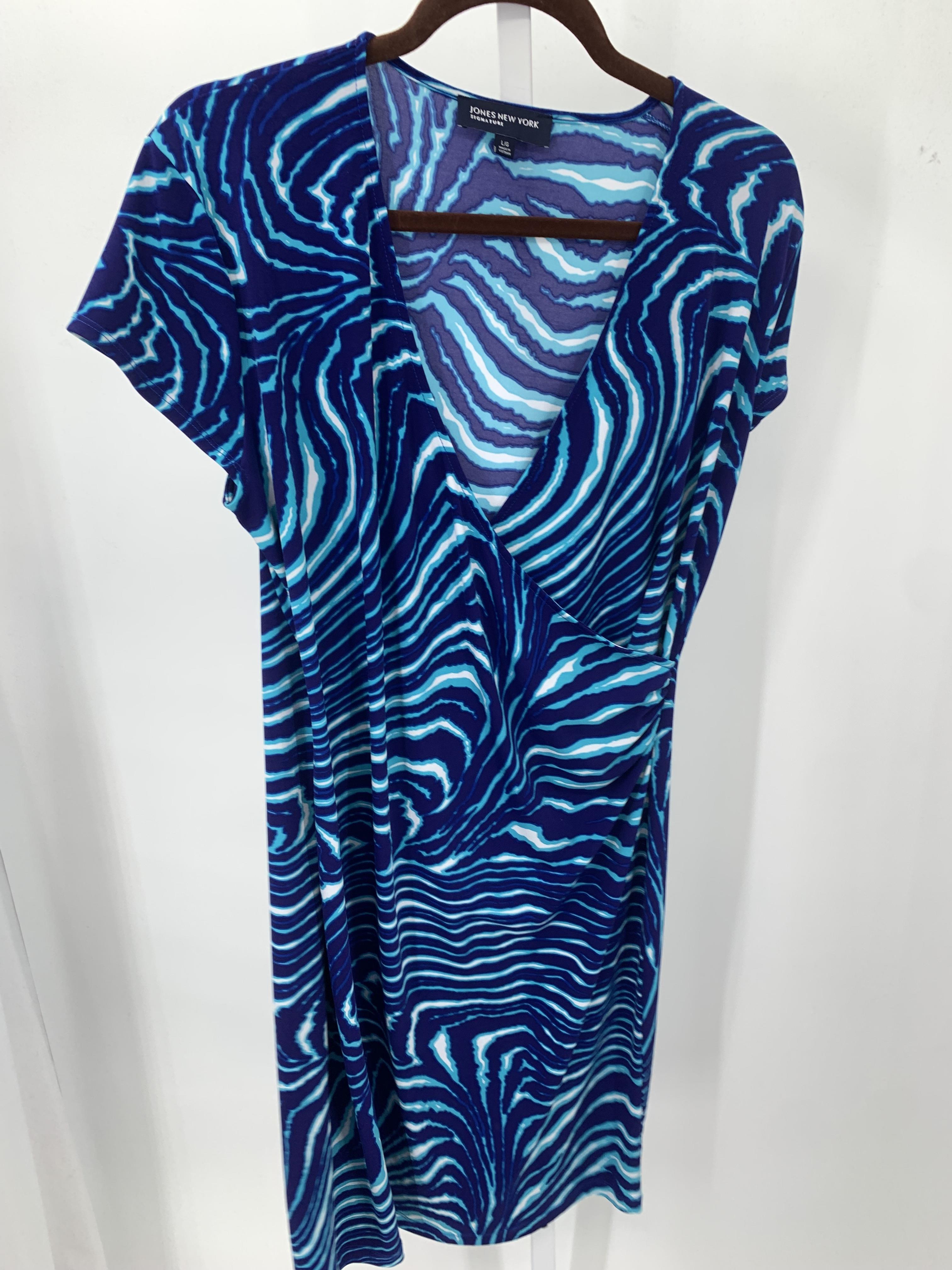 Jones New York Size Large Misses Short Sleeve Dress