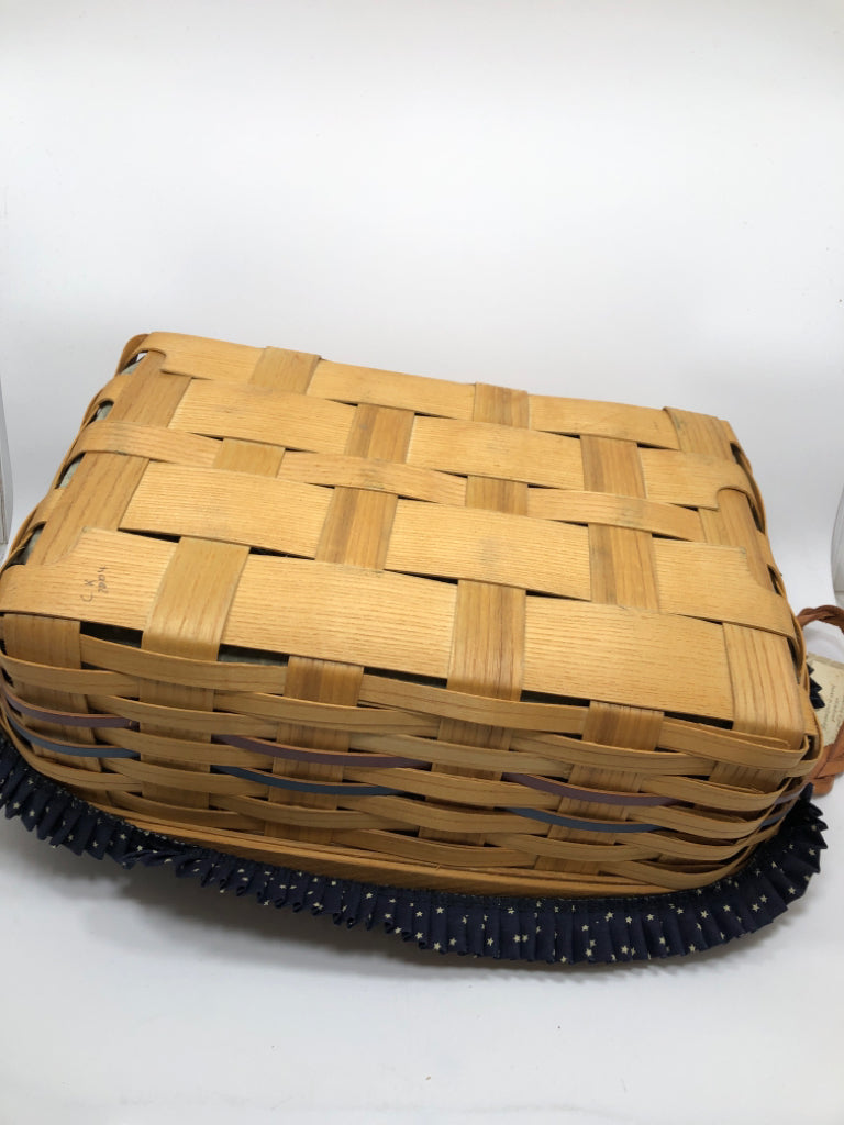 PETERBORO AMERICANA BASKET W/LINER & TAG.
