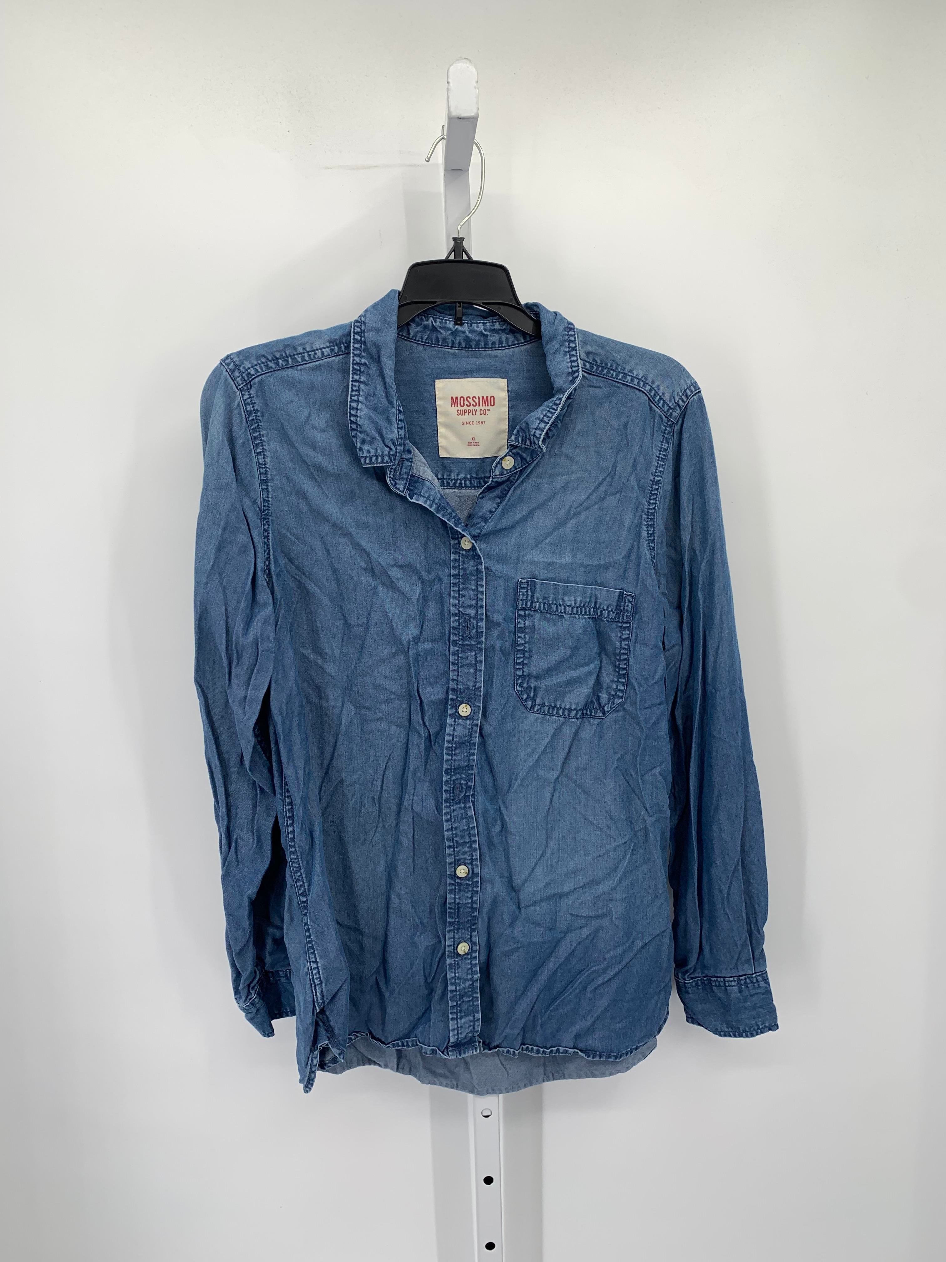 Mossimo Size Extra Large Misses Long Sleeve Shirt