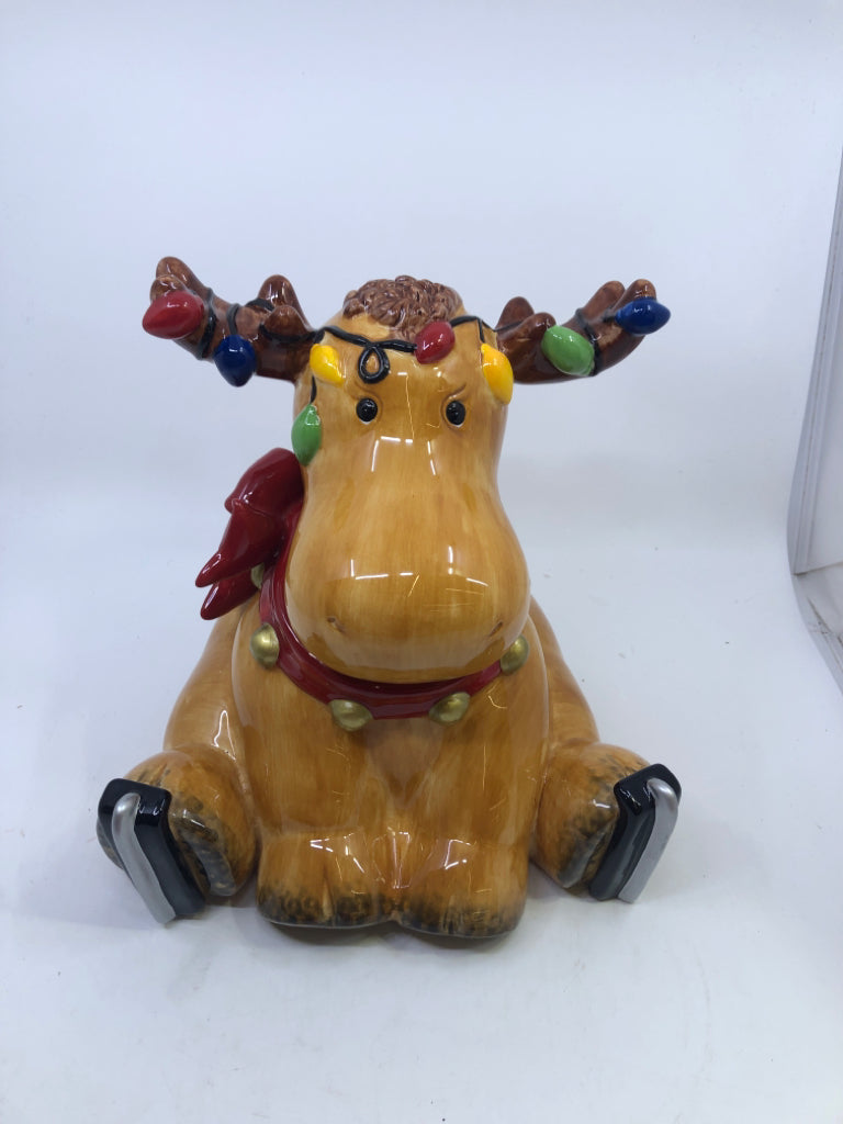 REINDEER COOKIE JAR.