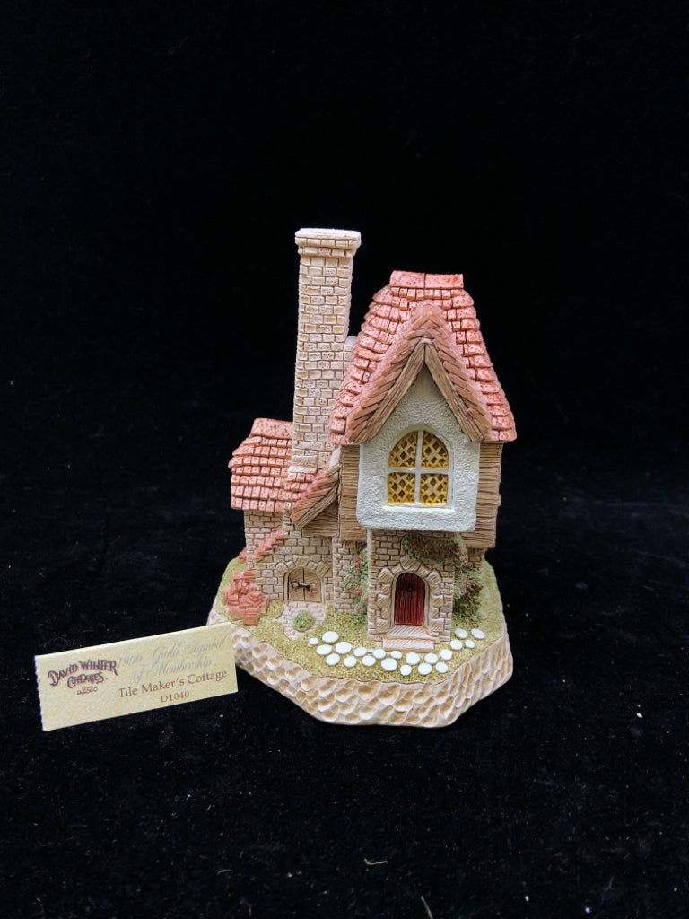 DAVID WINTER COTTAGE TILE MAKERS COTTAGE.