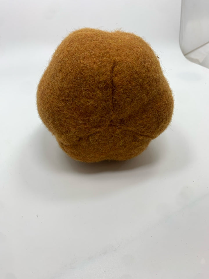 ORANGE FELT PUMPKIN.