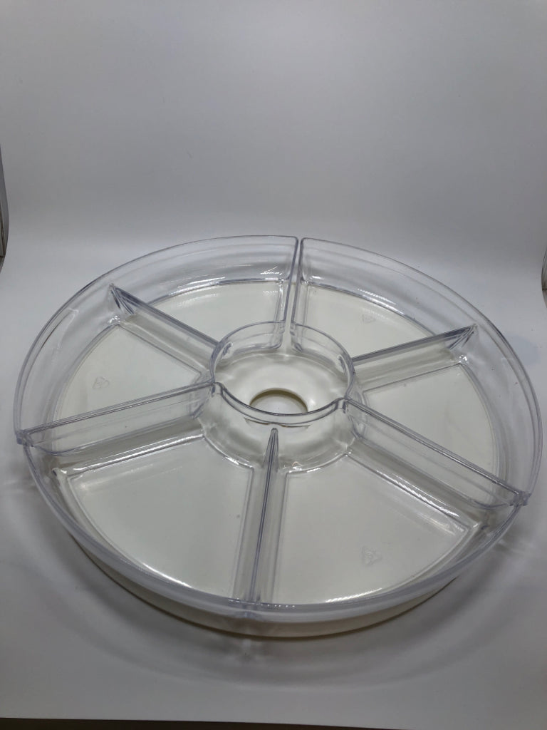 ACRYLIC UMBRELLA TABLE LAZY SUSAN IN BOX.
