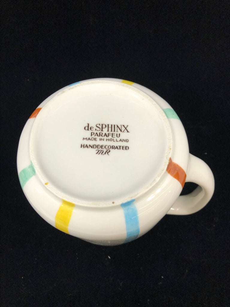 VTG STRIPED PITCHER-SPHINX HOLLAND.