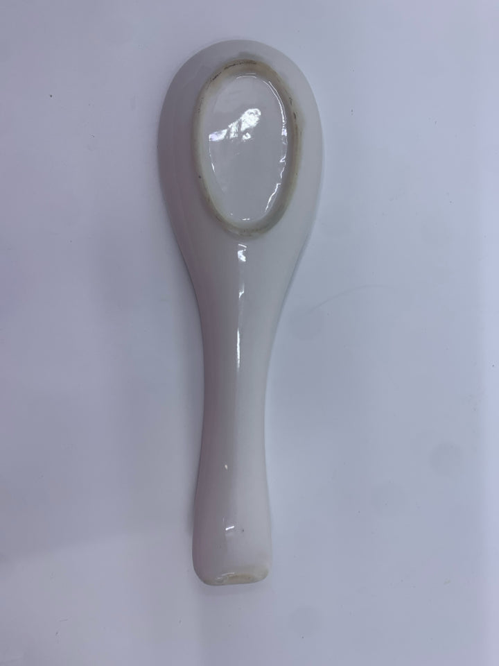 CREAM COFFEE SPOON REST.