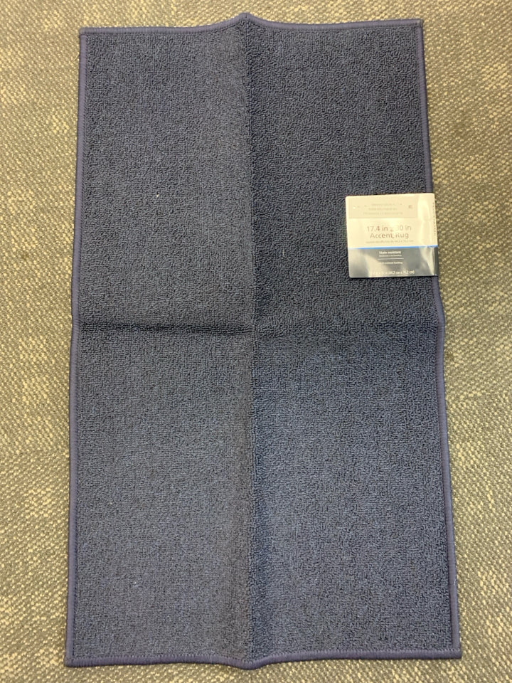 NEW NAVY ACCENT RUG.