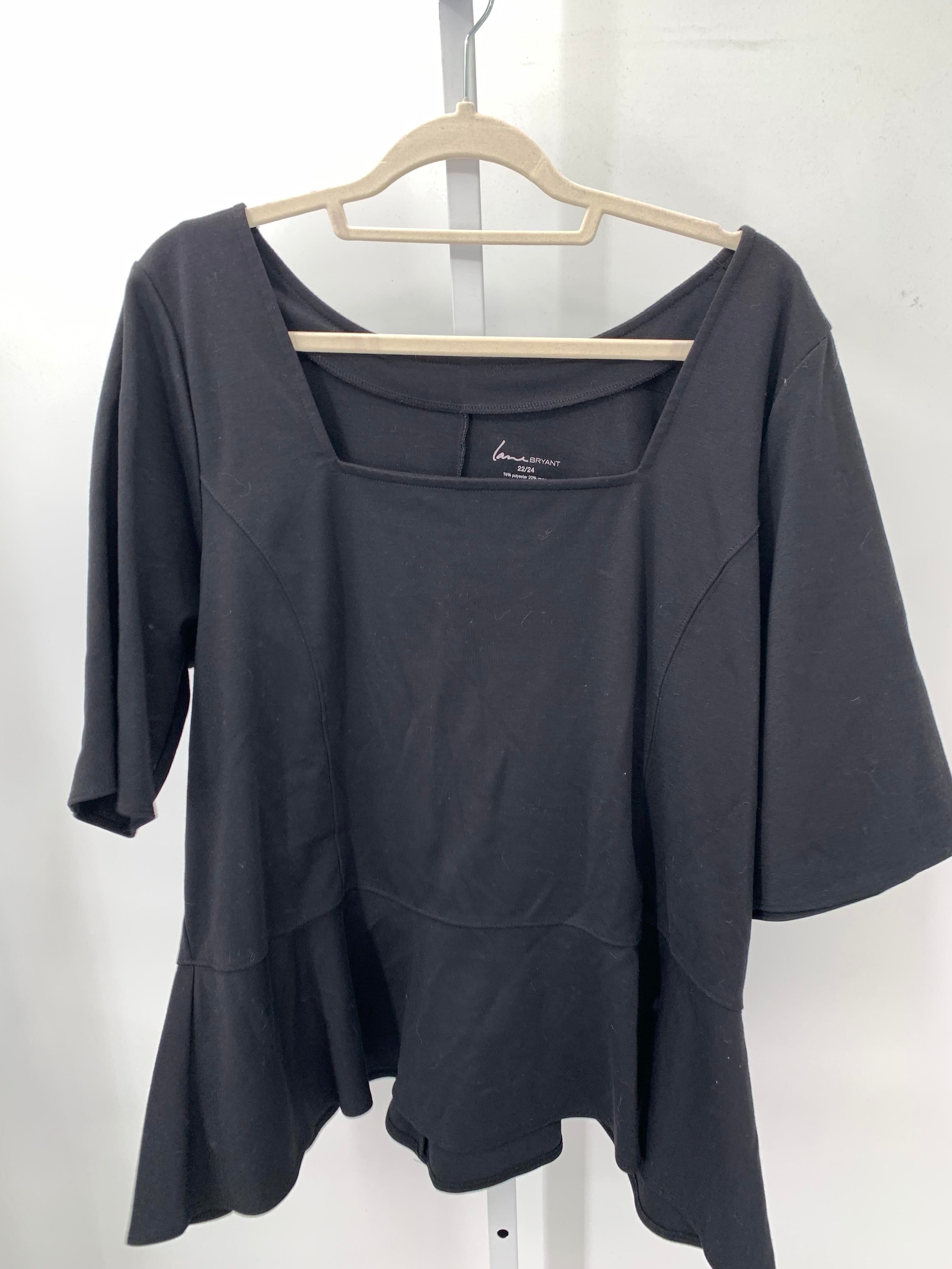 Lane Bryant Size 22/24 W Womens Short Sleeve Shirt