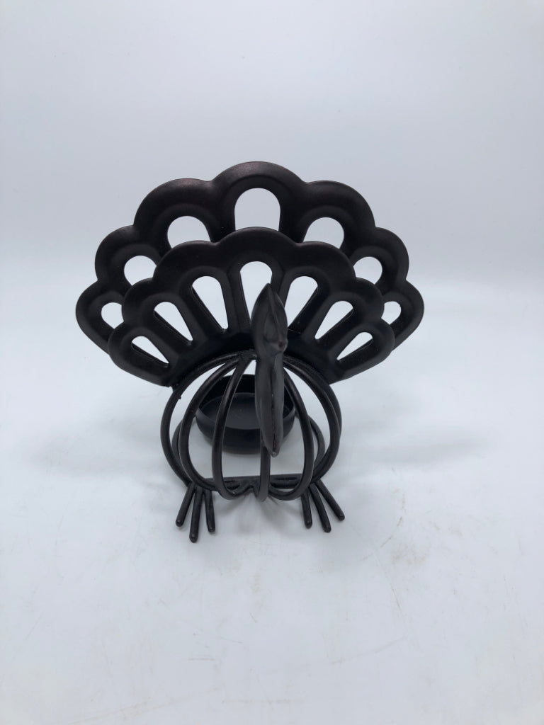 METAL TURKEY TEA LIGHT HOLDER.