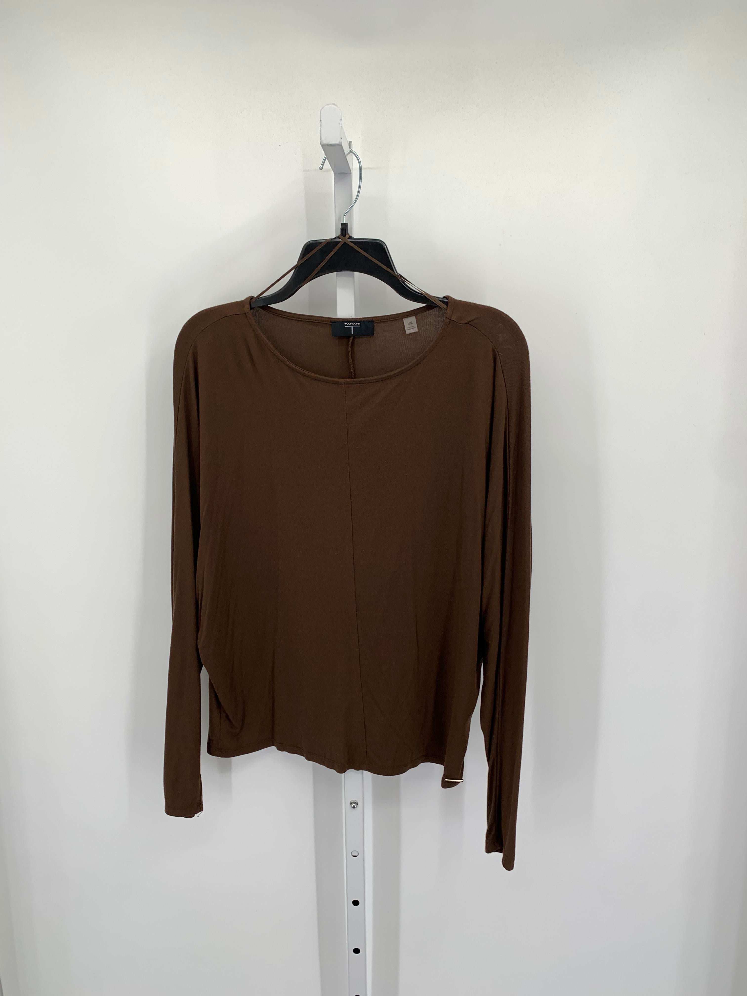 Tahari Size Medium Misses Long Sleeve Shirt