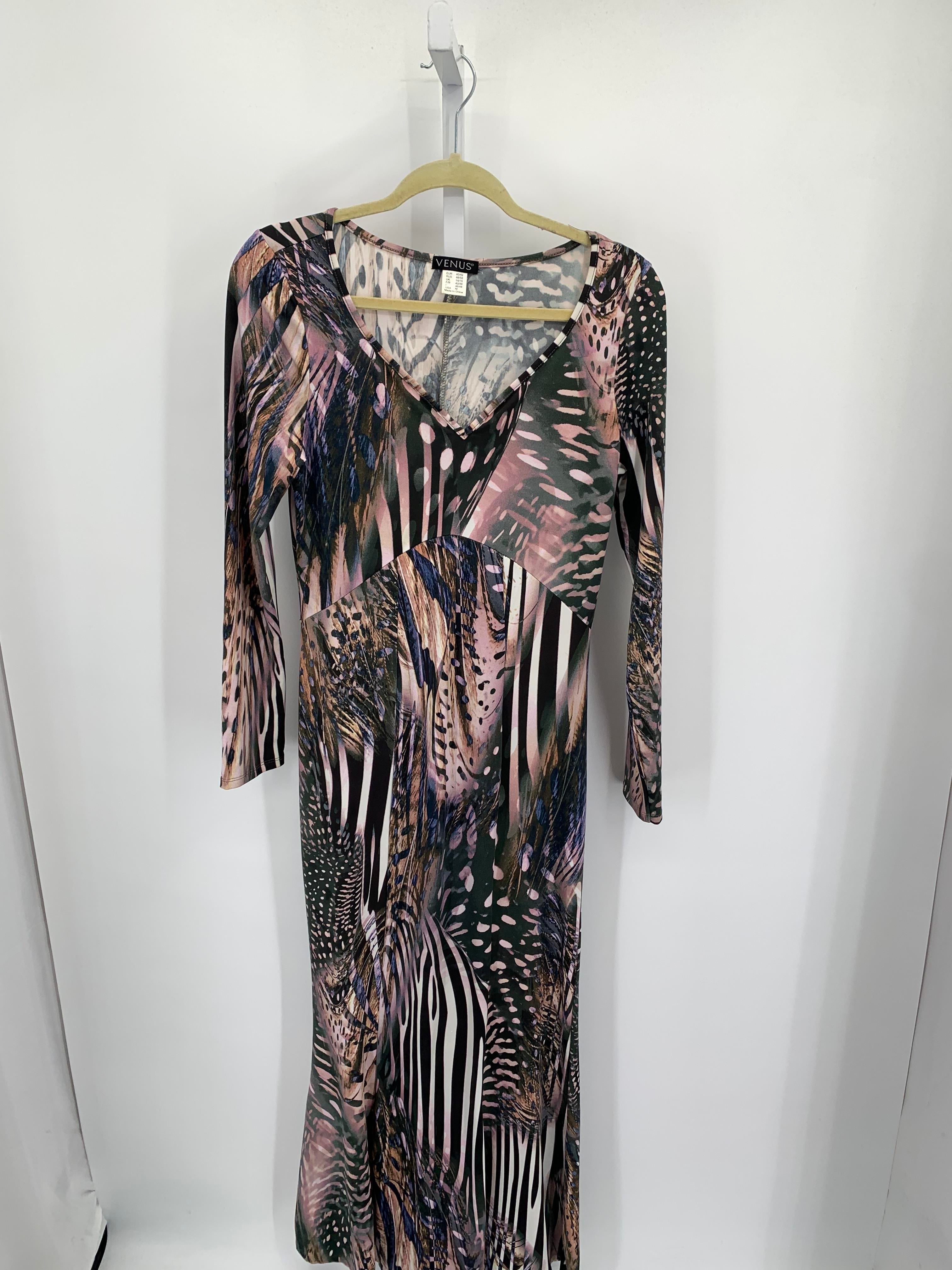 Venus Size Medium Misses Long Sleeve Dress