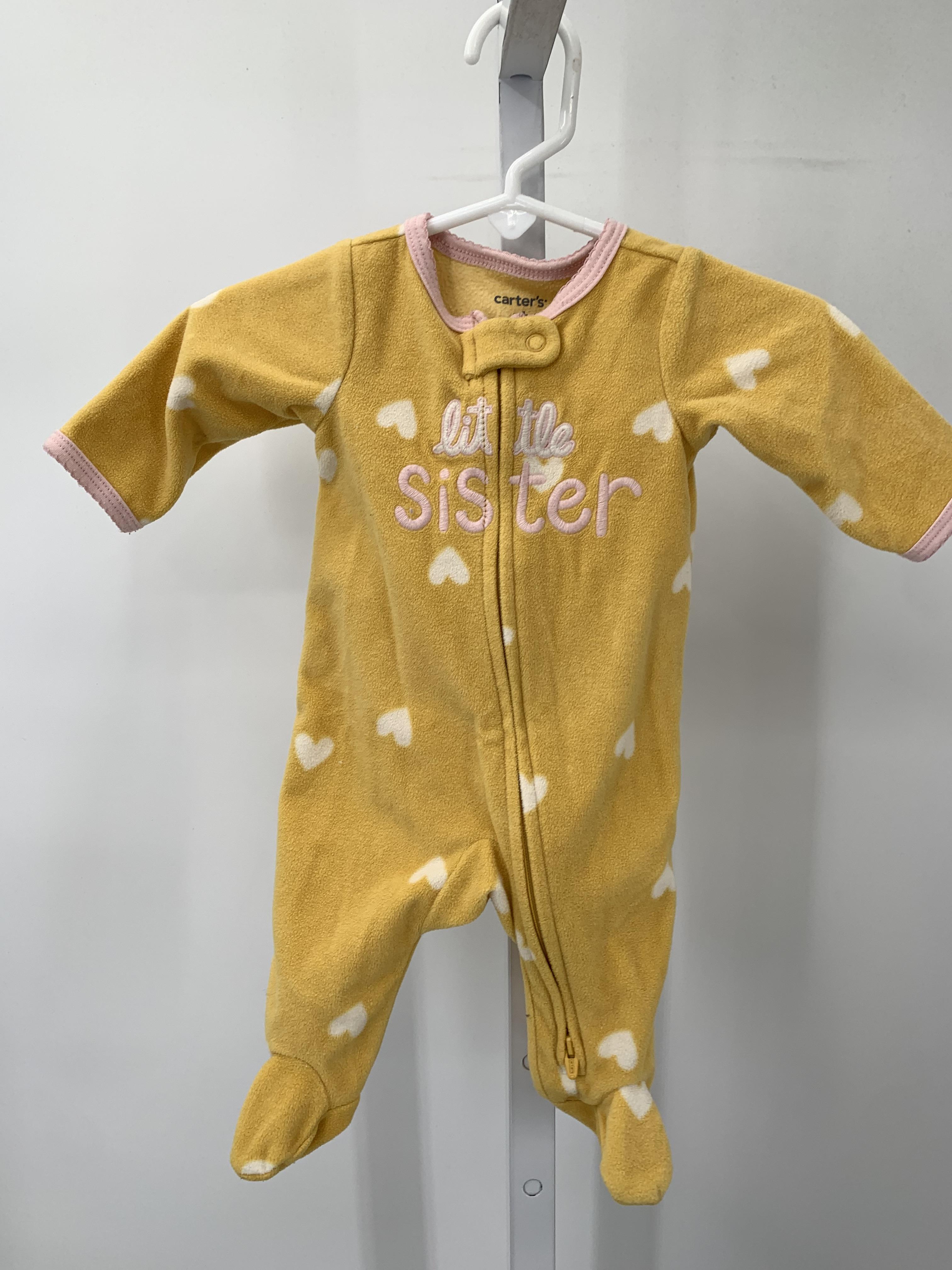 Carters Size Newborn Girls Long Slv. Romper