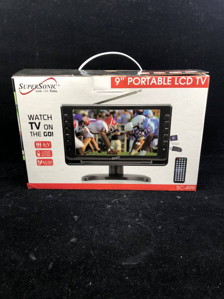 NIB PORTABLE 9" LCD TV.