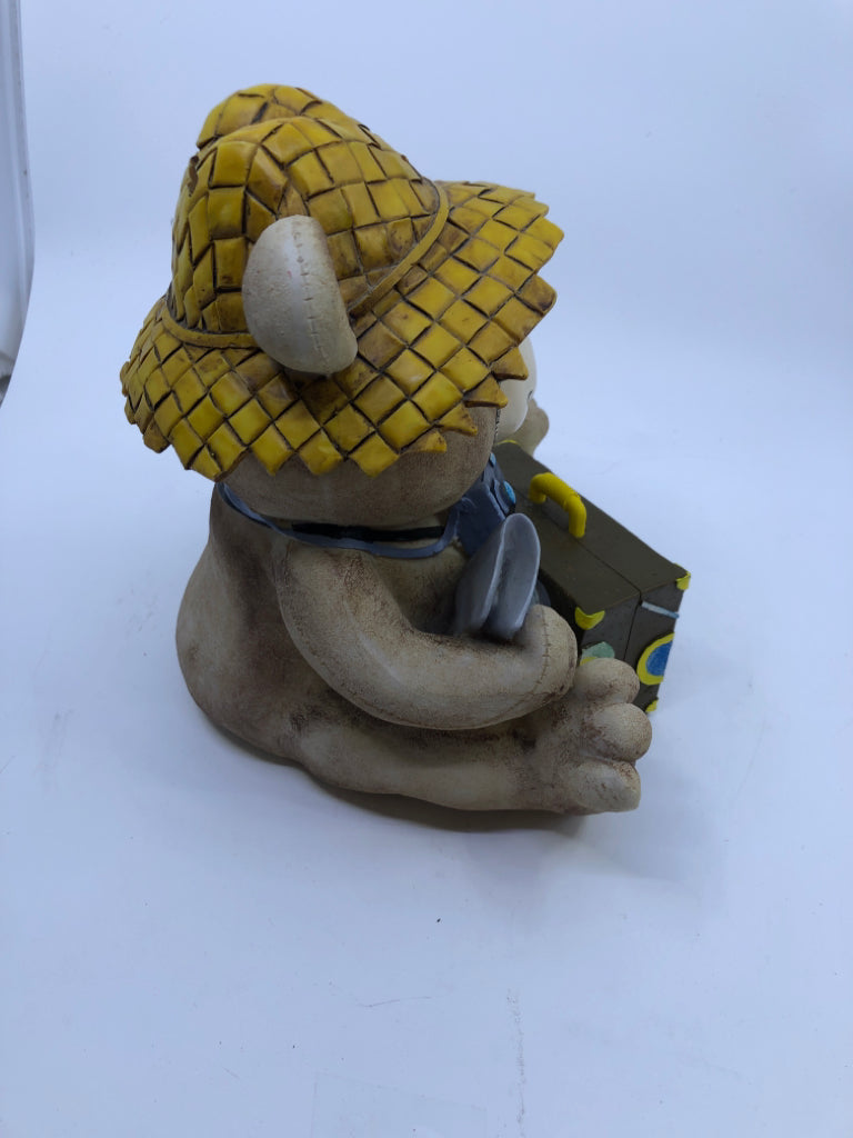 RESIN VACATION FUNDS TEDDY BEAR BANK.